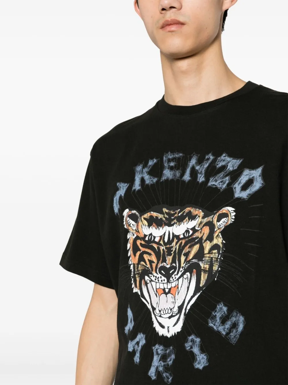 KENZO T-SHIRT OVERSIZE DRAWN VARSITY