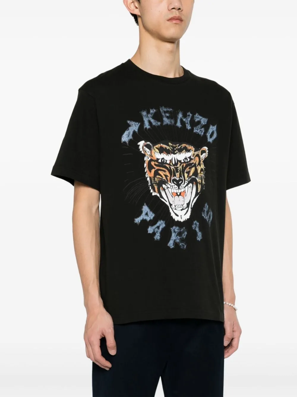 KENZO T-SHIRT OVERSIZE DRAWN VARSITY