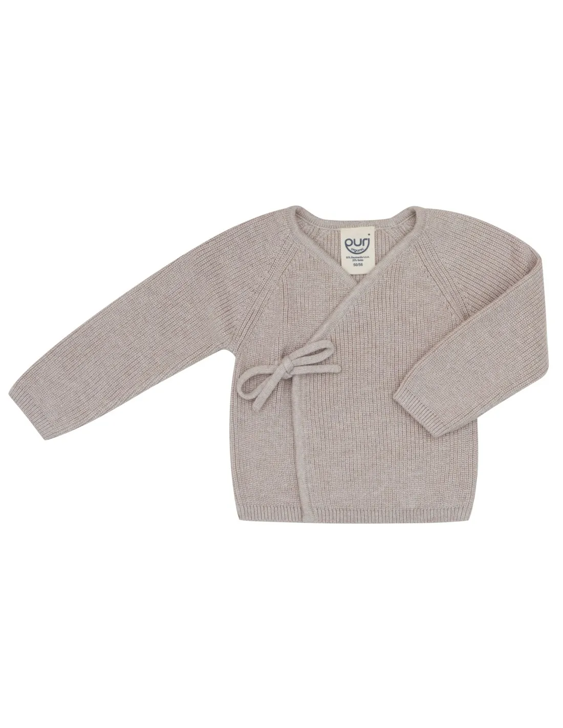 KIMONO BABY IN COTONE E SETA "RIB"