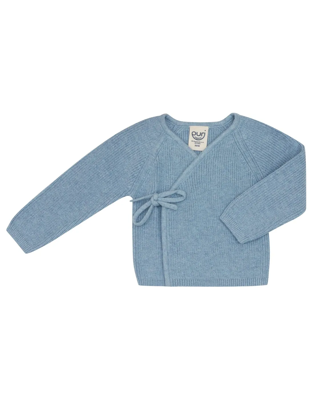 KIMONO BABY IN COTONE E SETA "RIB"