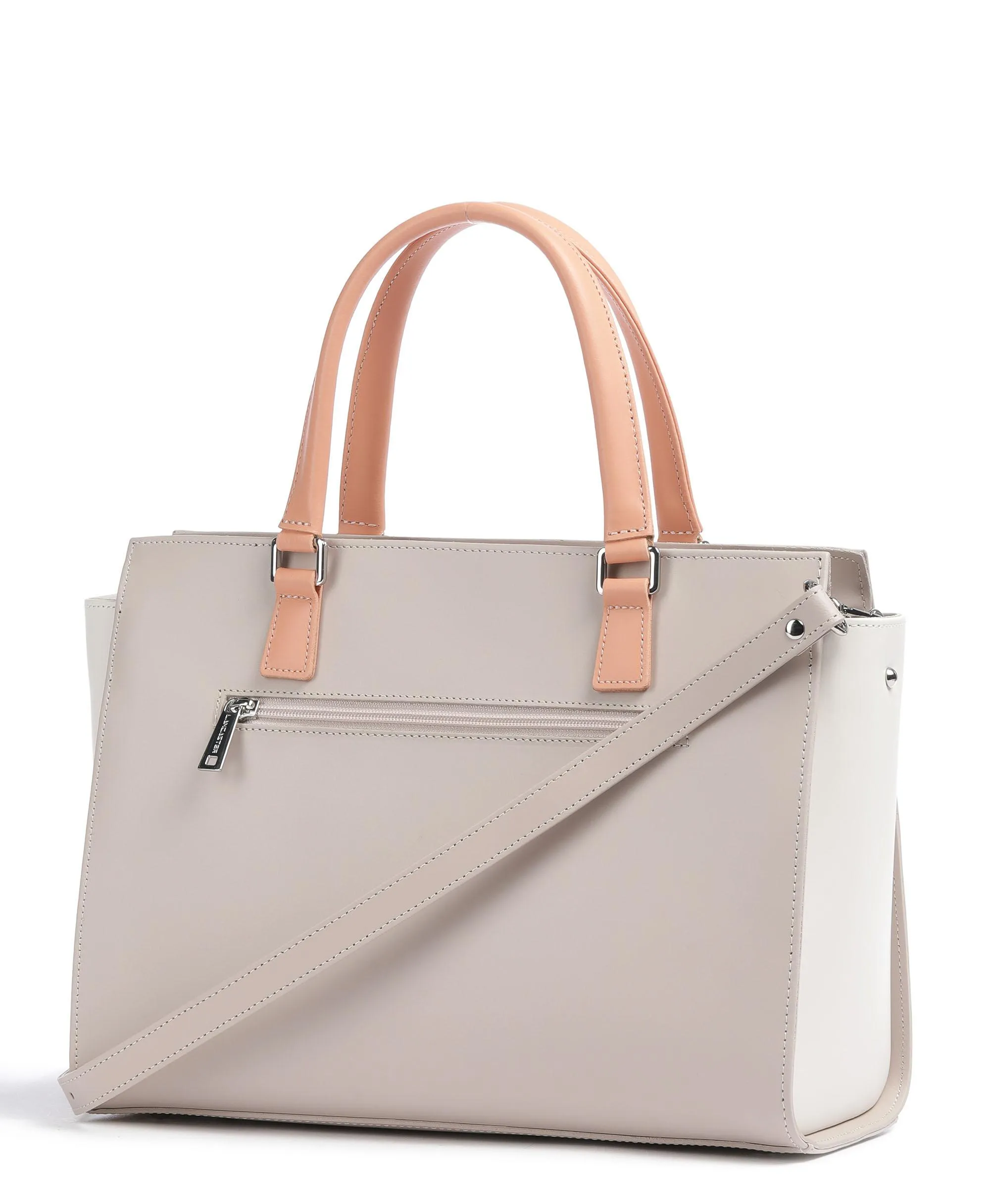  Lancaster Smooth Borsa a mano pelle bovina beige  