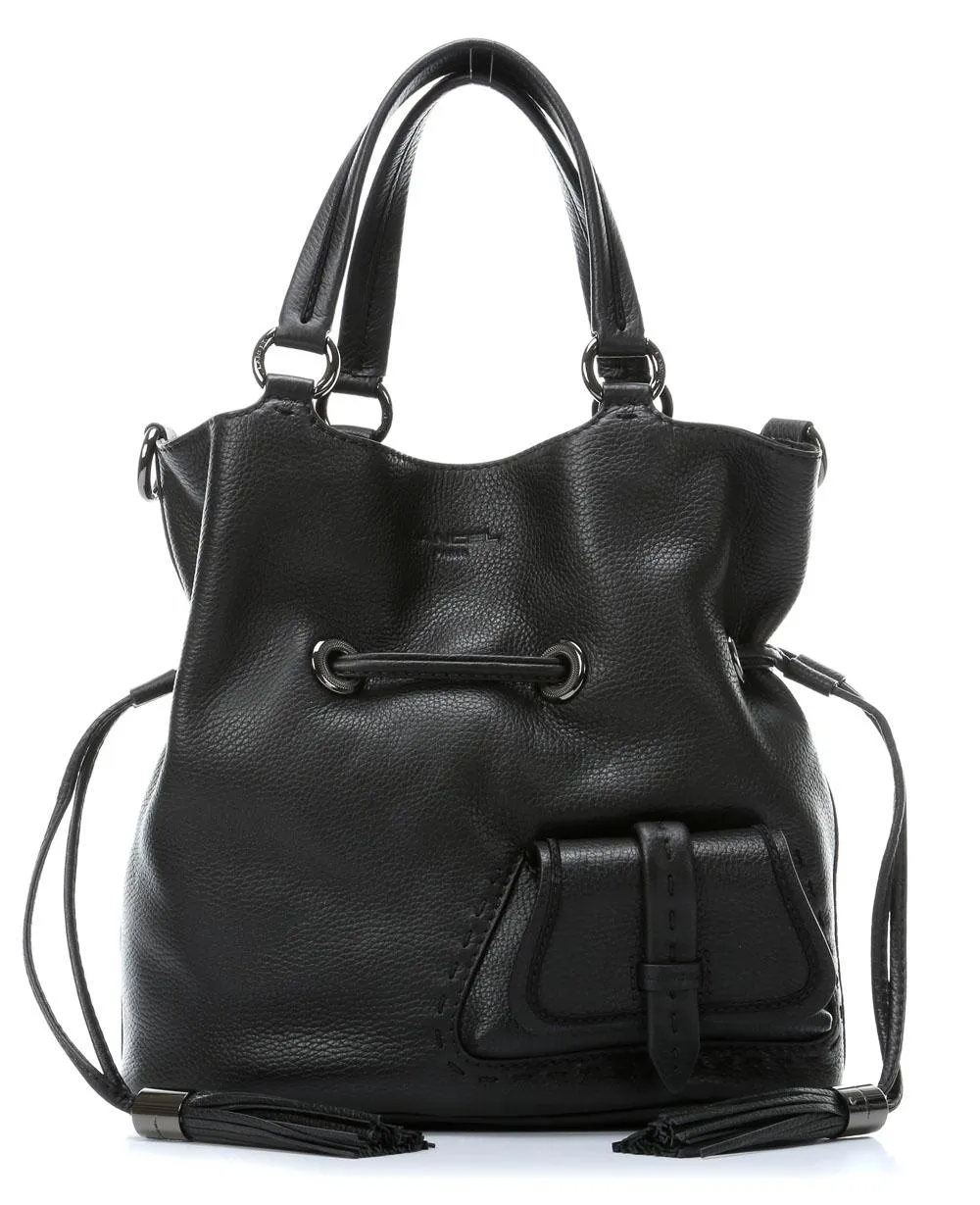  Lancel Premier Flirt Borsa hobo pelle nero  