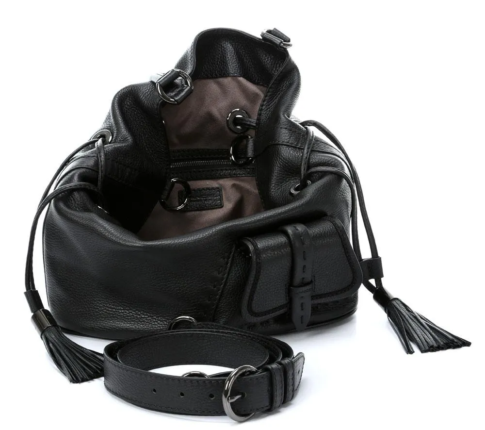  Lancel Premier Flirt Borsa hobo pelle nero  