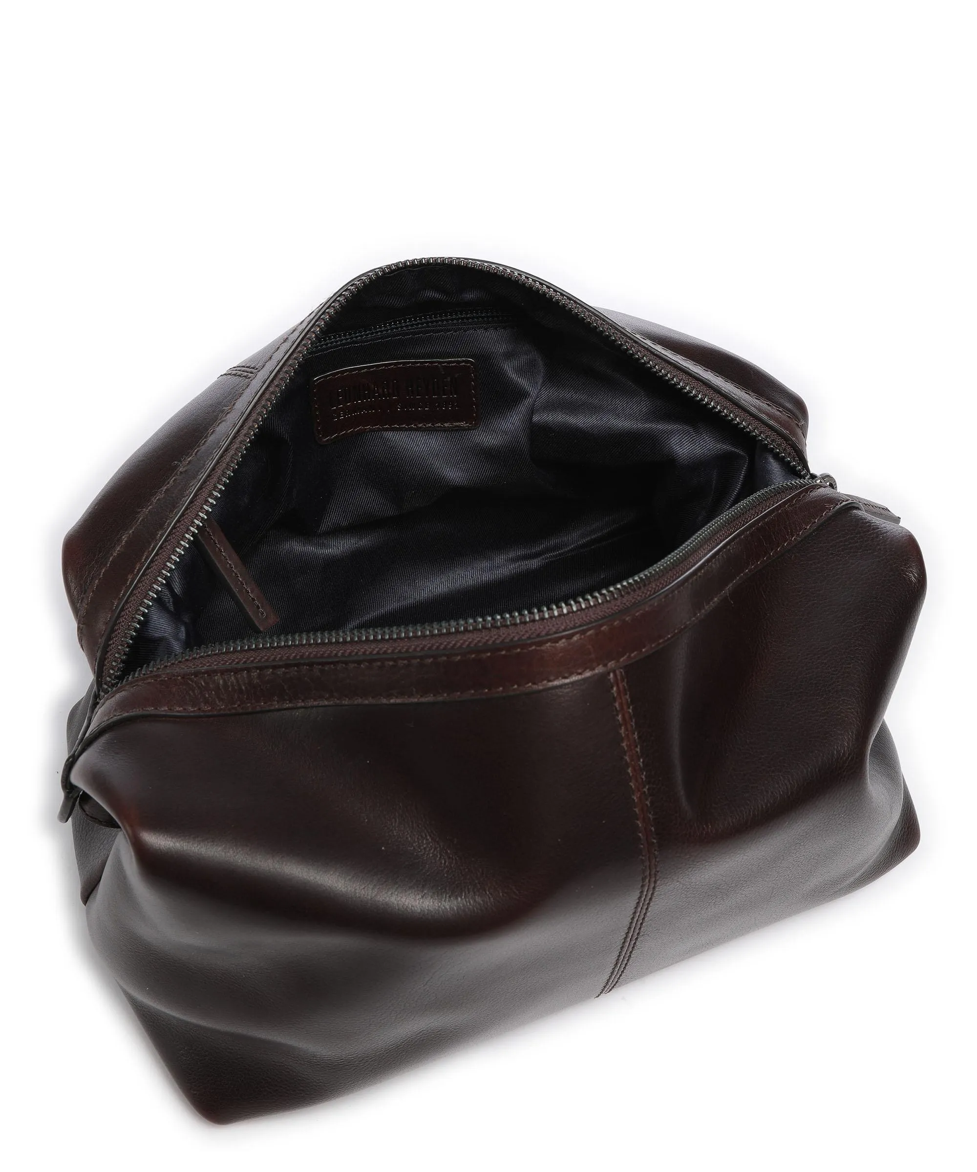  Leonhard Heyden Roma Borsa da toilette marrone scuro 25 cm  
