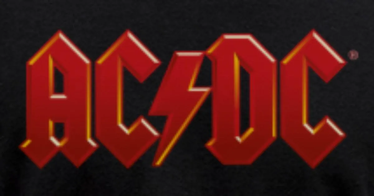 'Logo classico AC/DC con fulmine' Maglietta uomo 