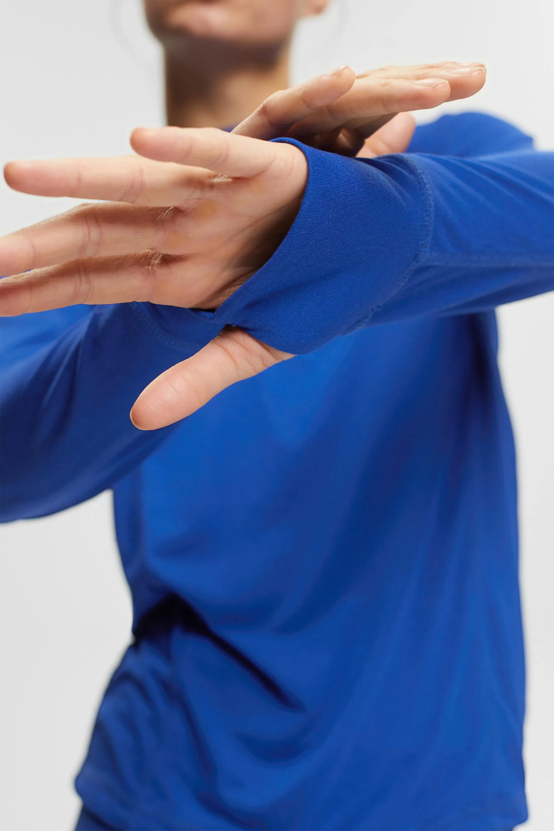 Maglia a maniche lunghe con cappuccio, LENZING™ ECOVERO™