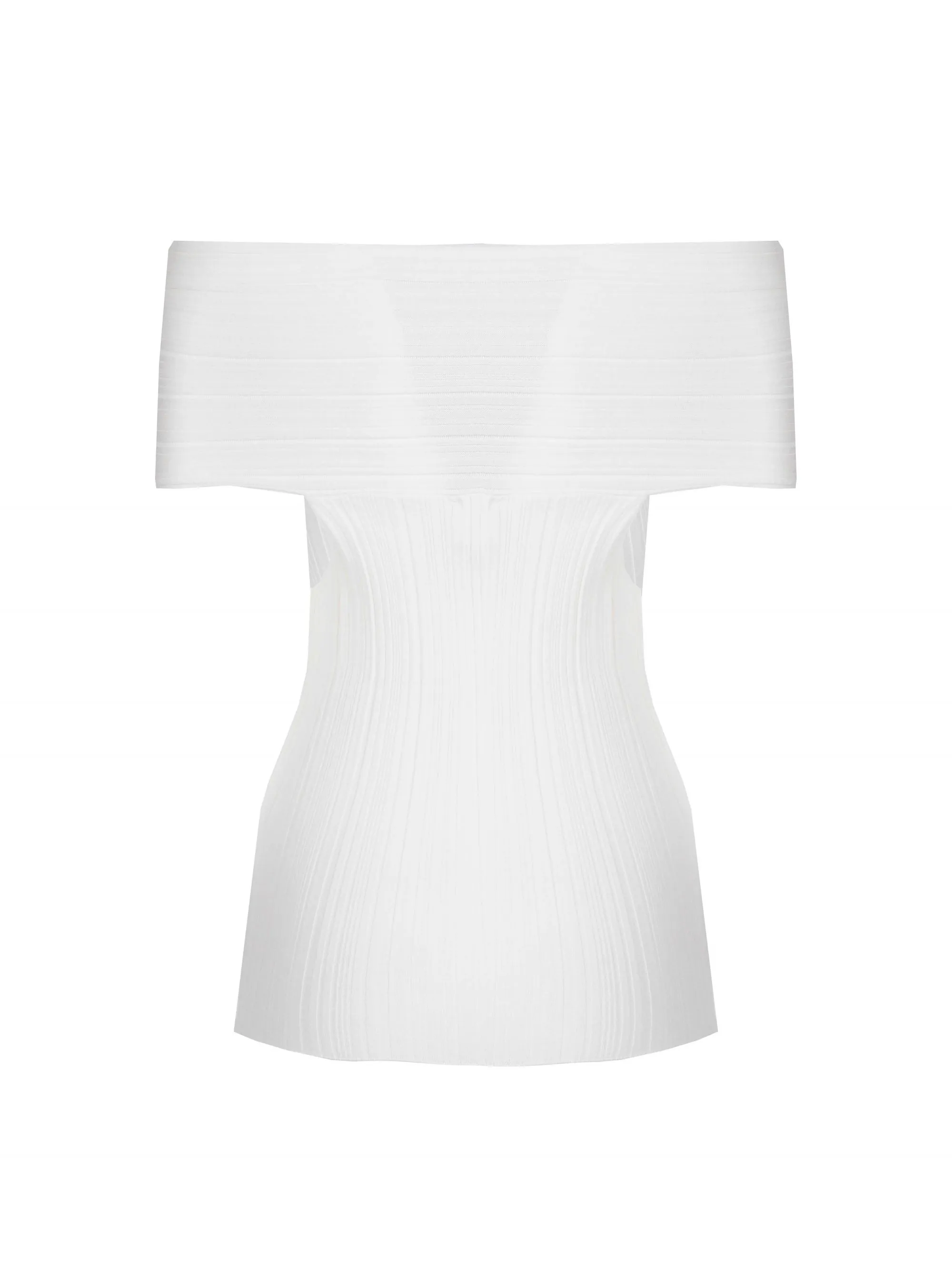 MAGLIA BIANCA IN TESSUTO STRETCH