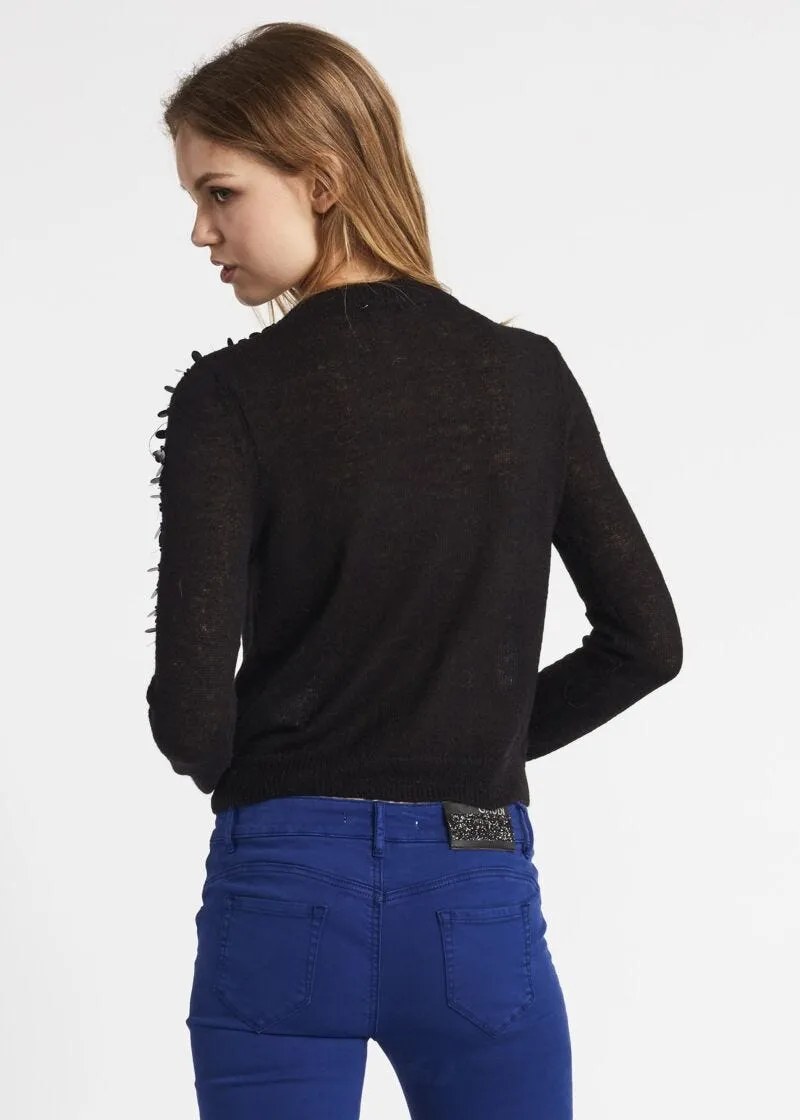 Maglia con paillettes