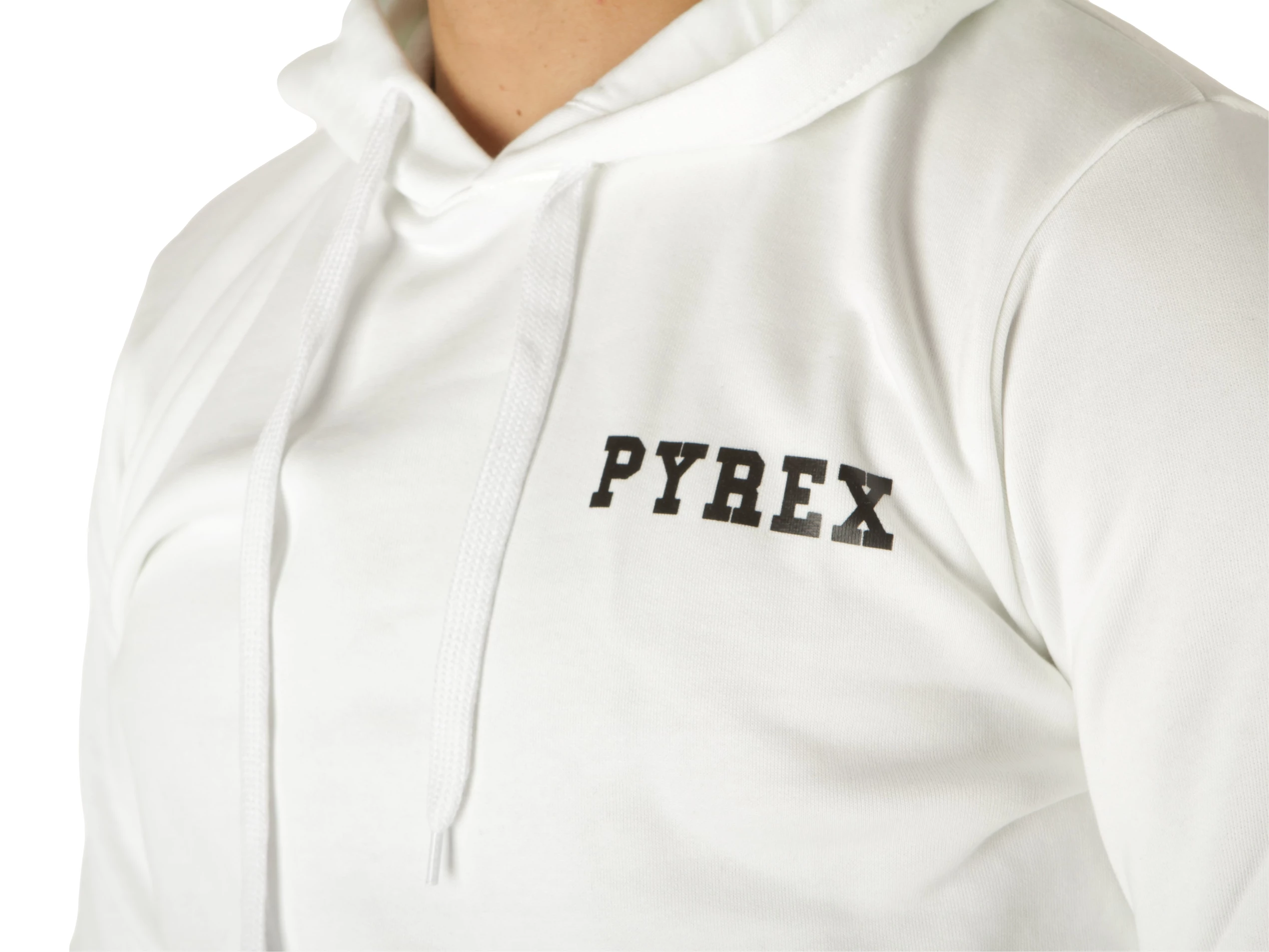 Maglia Uomo Felpa Con Cappuccio Bianco