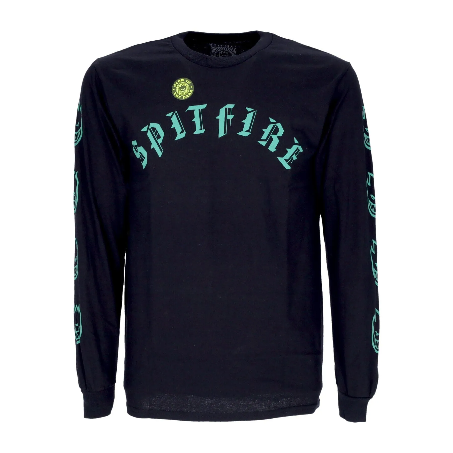 Maglietta Manica Lunga Uomo Old e L/s Bighead Sleeve Glow Black/green