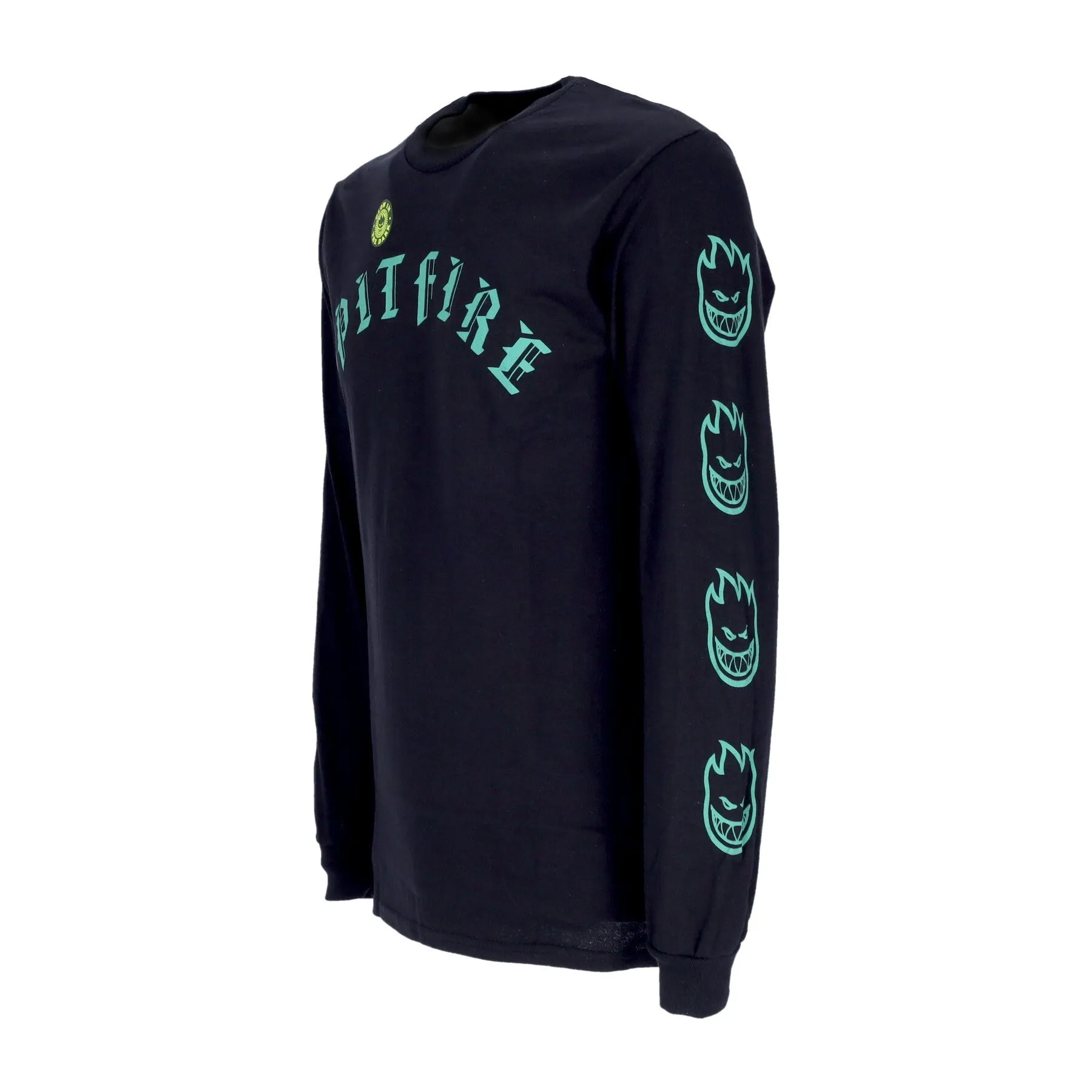 Maglietta Manica Lunga Uomo Old e L/s Bighead Sleeve Glow Black/green