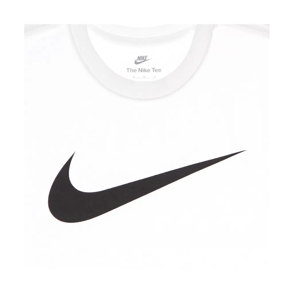 maglietta uomo icon swoosh tee WHITE/BLACK