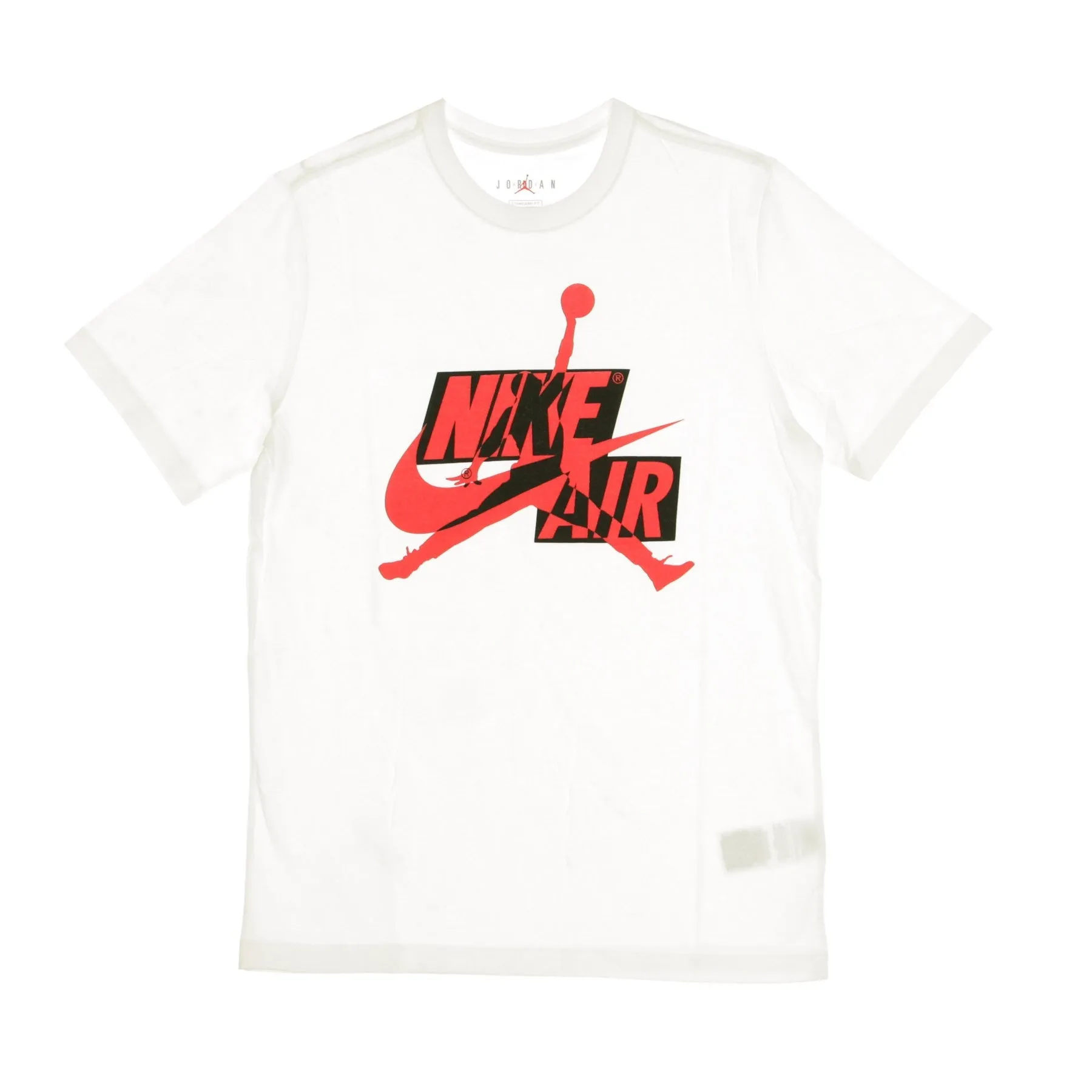 Maglietta Uomo Jumpman Classics Hbr White/gym Red/black