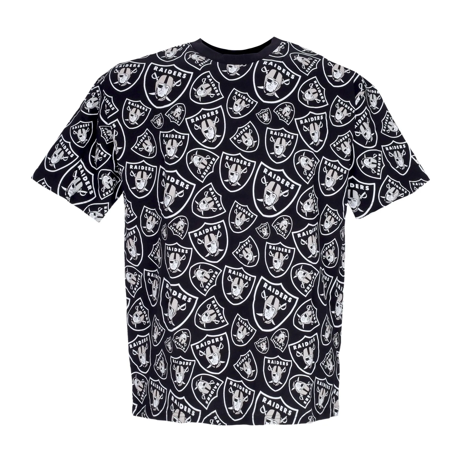 Maglietta Uomo Nfl Team All Over Print Oversized Tee Lasrai Black/white
