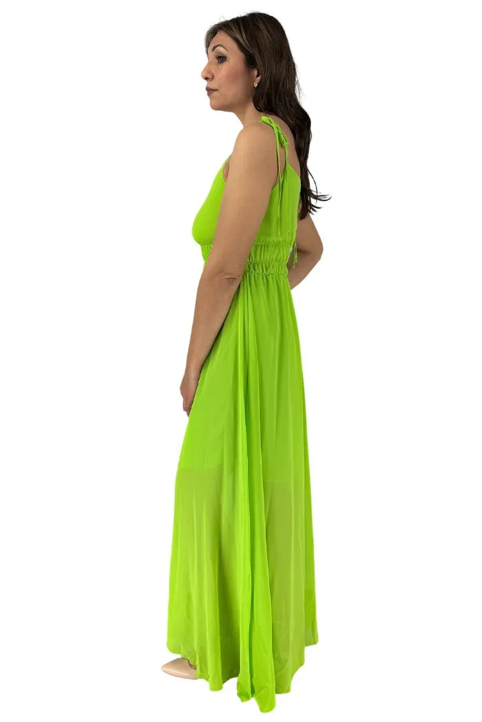 Markup abito lungo in georgette mw461212