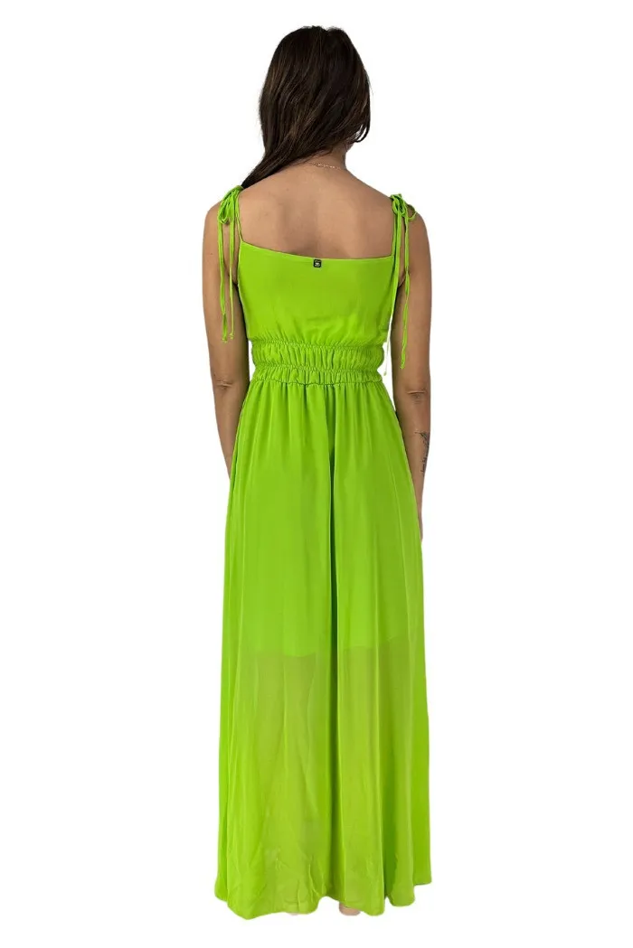 Markup abito lungo in georgette mw461212