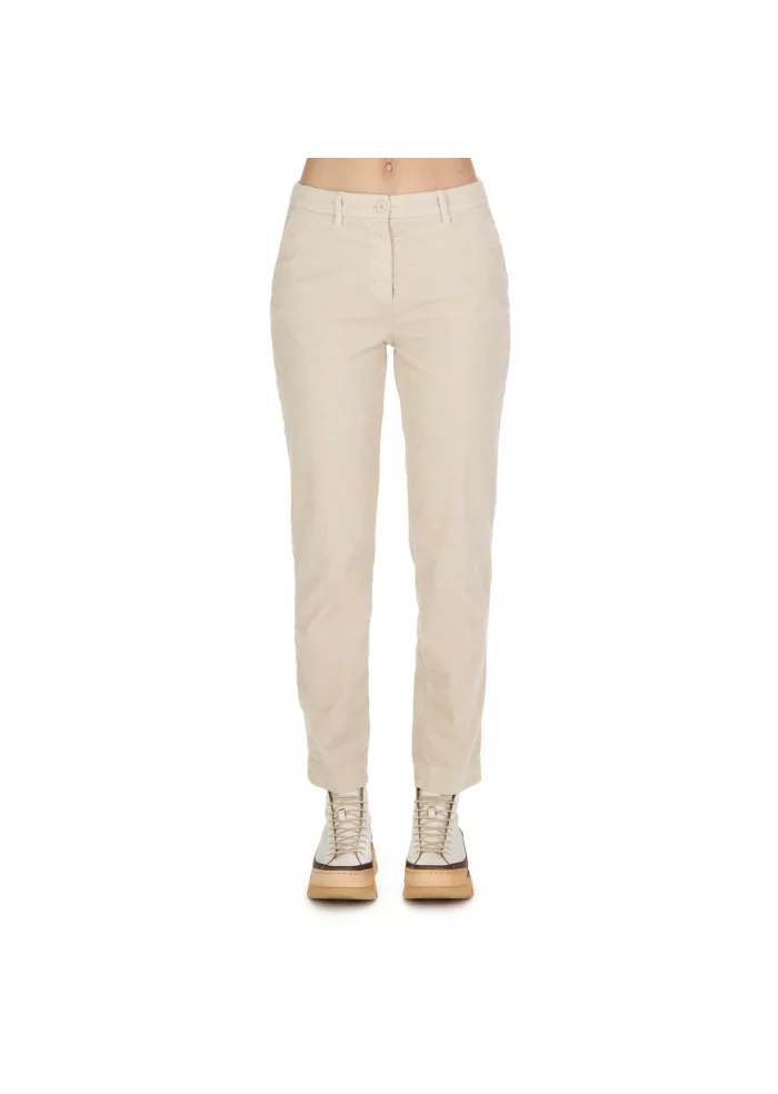 MASON'S | PANTALONI STRAIGHT VELLUTO BEIGE
