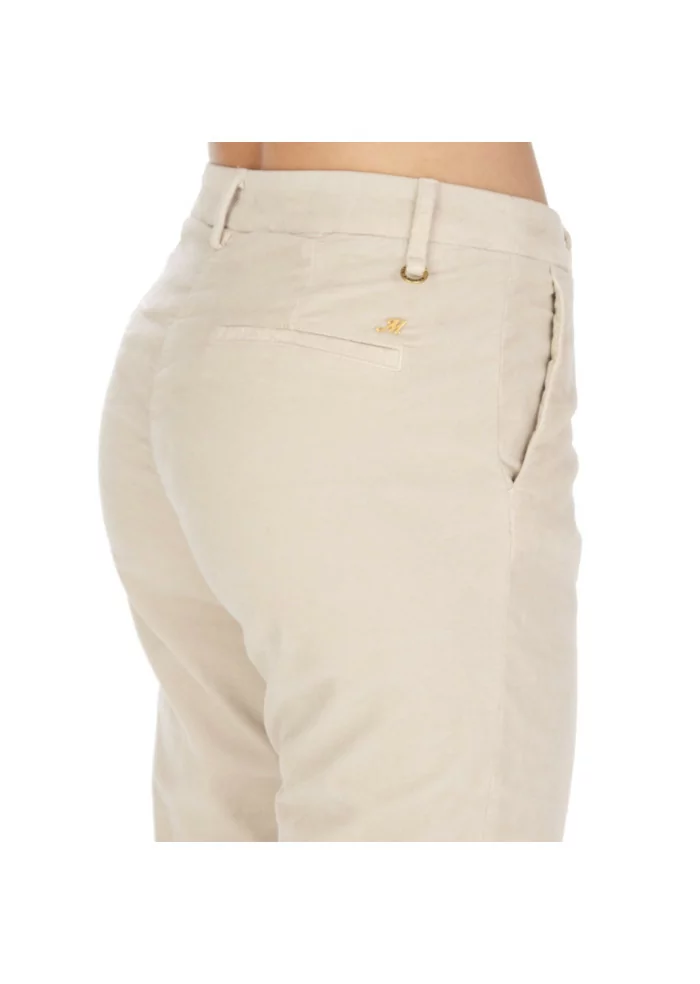 MASON'S | PANTALONI STRAIGHT VELLUTO BEIGE