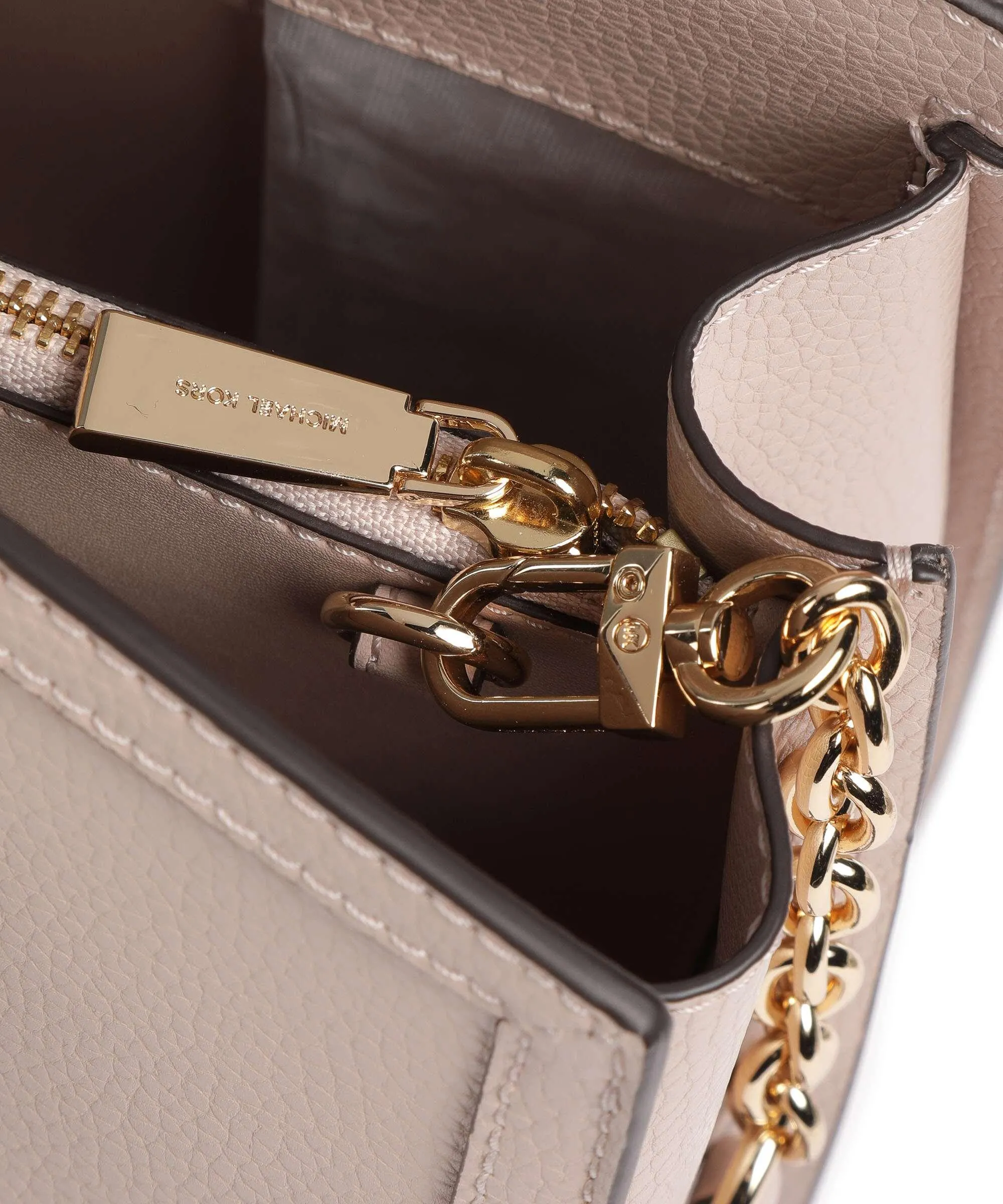  Michael Kors Chantal Borsa a mano pelle di vacchetta grana rosa  
