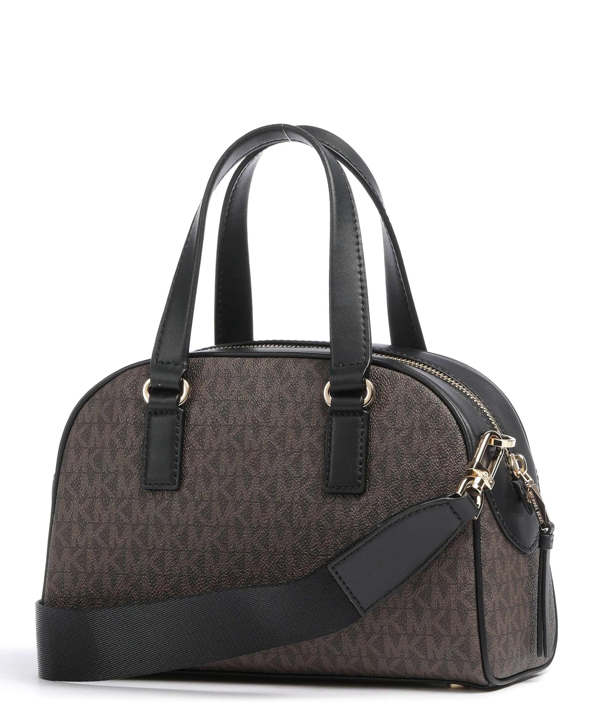 Michael Kors Williamsburg Borsa a mano tela marrone scuro  