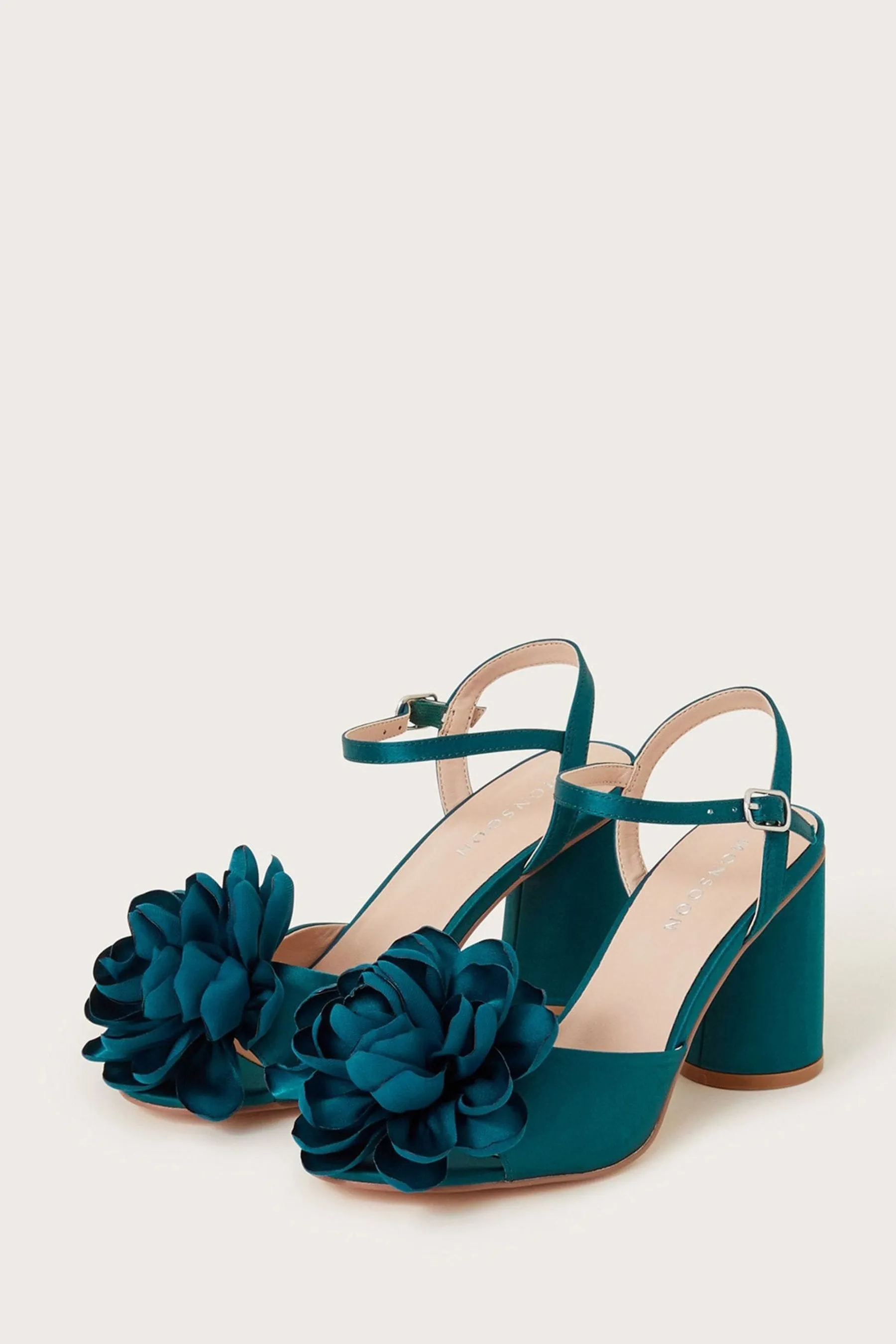 Monsoon - Sandali con tacco Satin fiori
