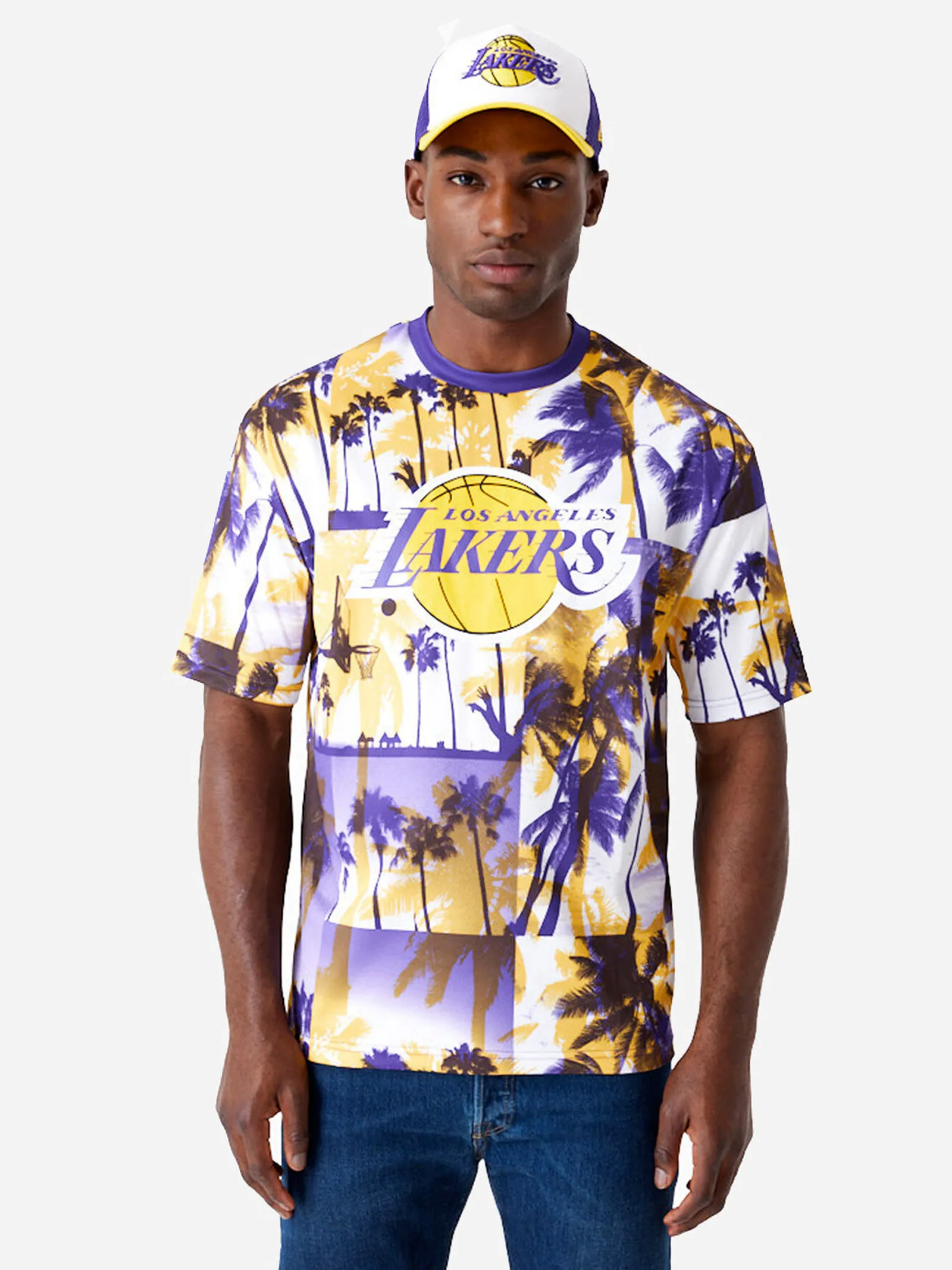 NEW ERA T-shirt Oversize LA Lakers NBA