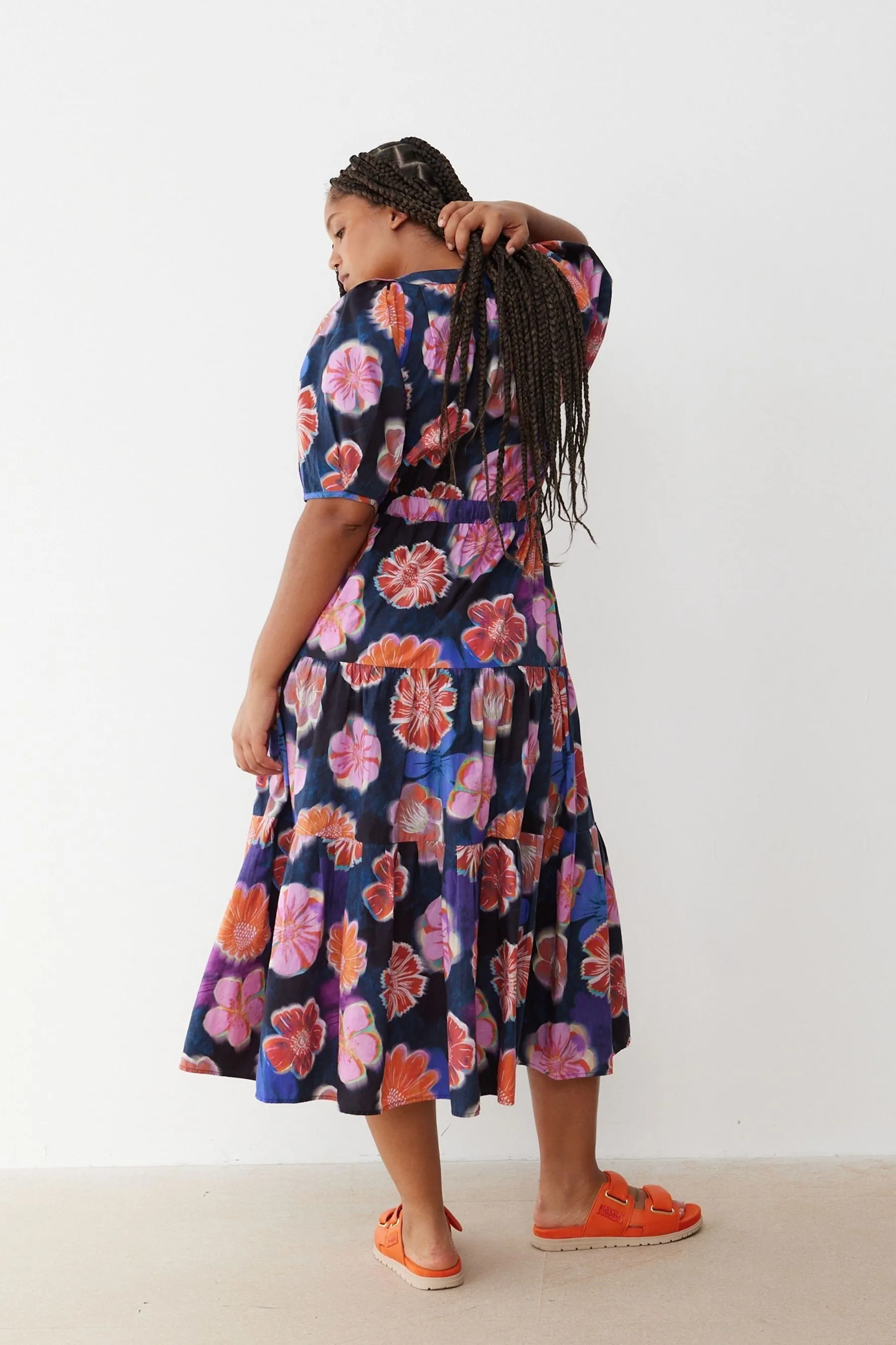Oliver Bonas - Fantasy Floreale - Abito midi a balze