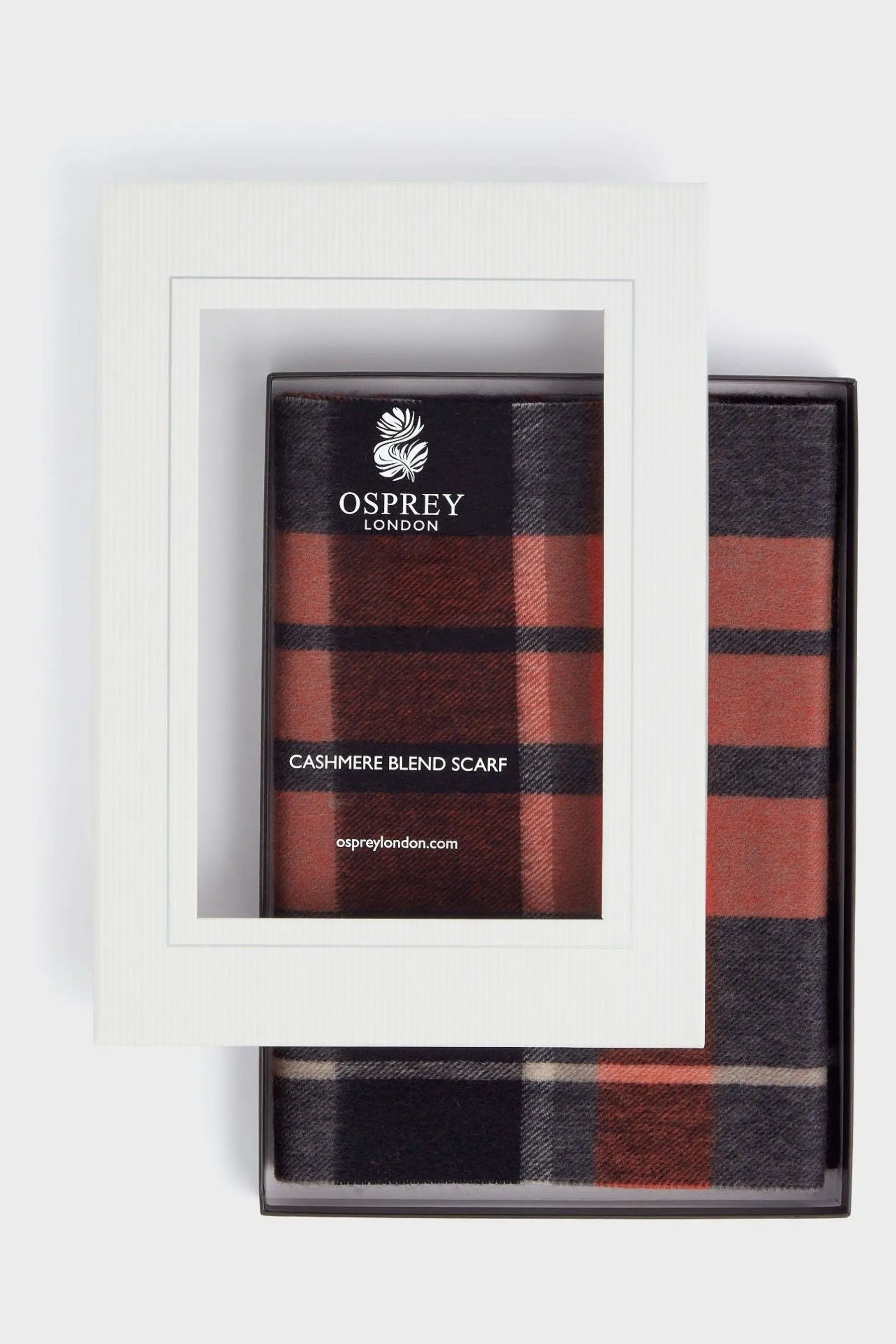 Osprey London Rosso - Skye - Sciarpa in cachemire