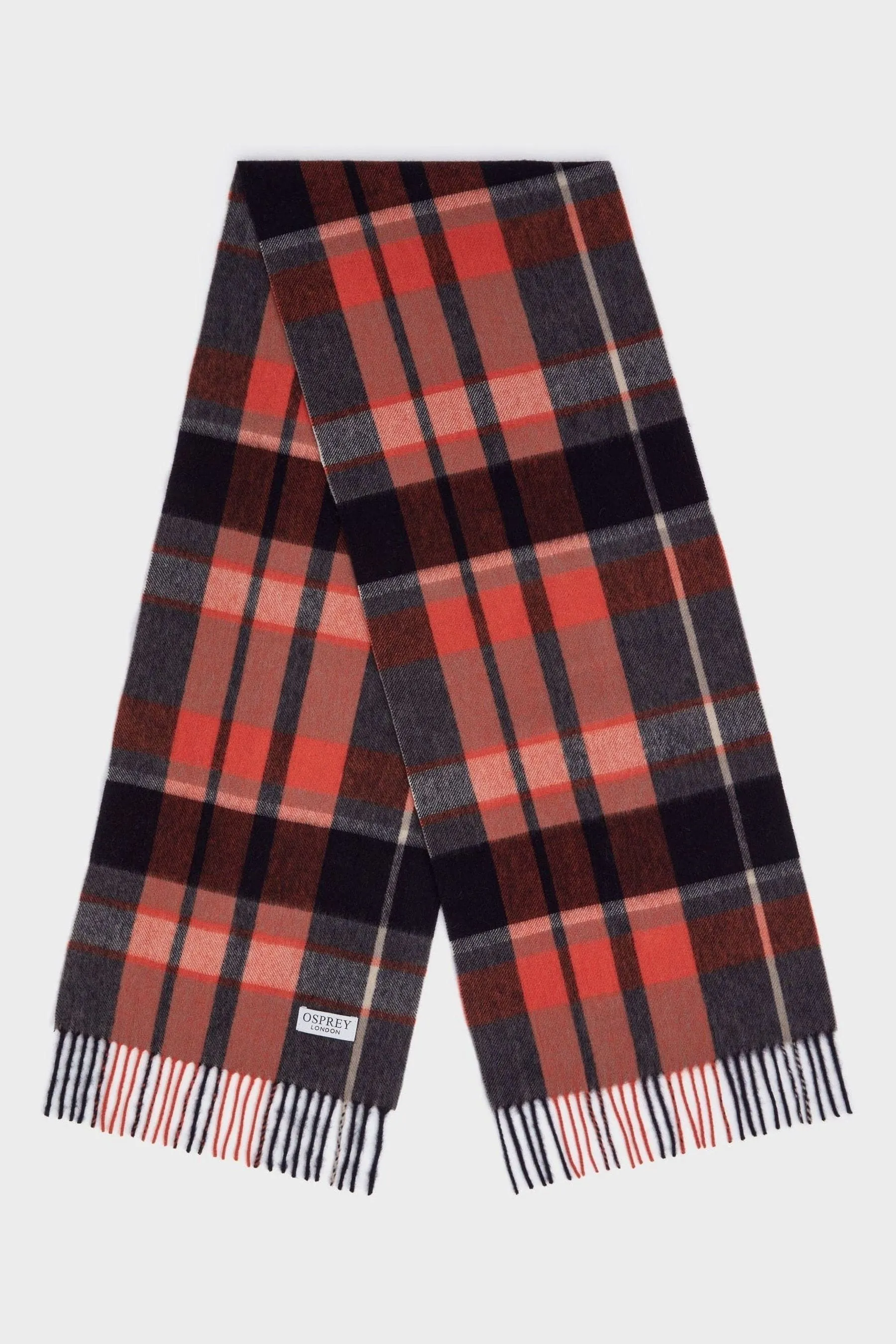 Osprey London Rosso - Skye - Sciarpa in cachemire