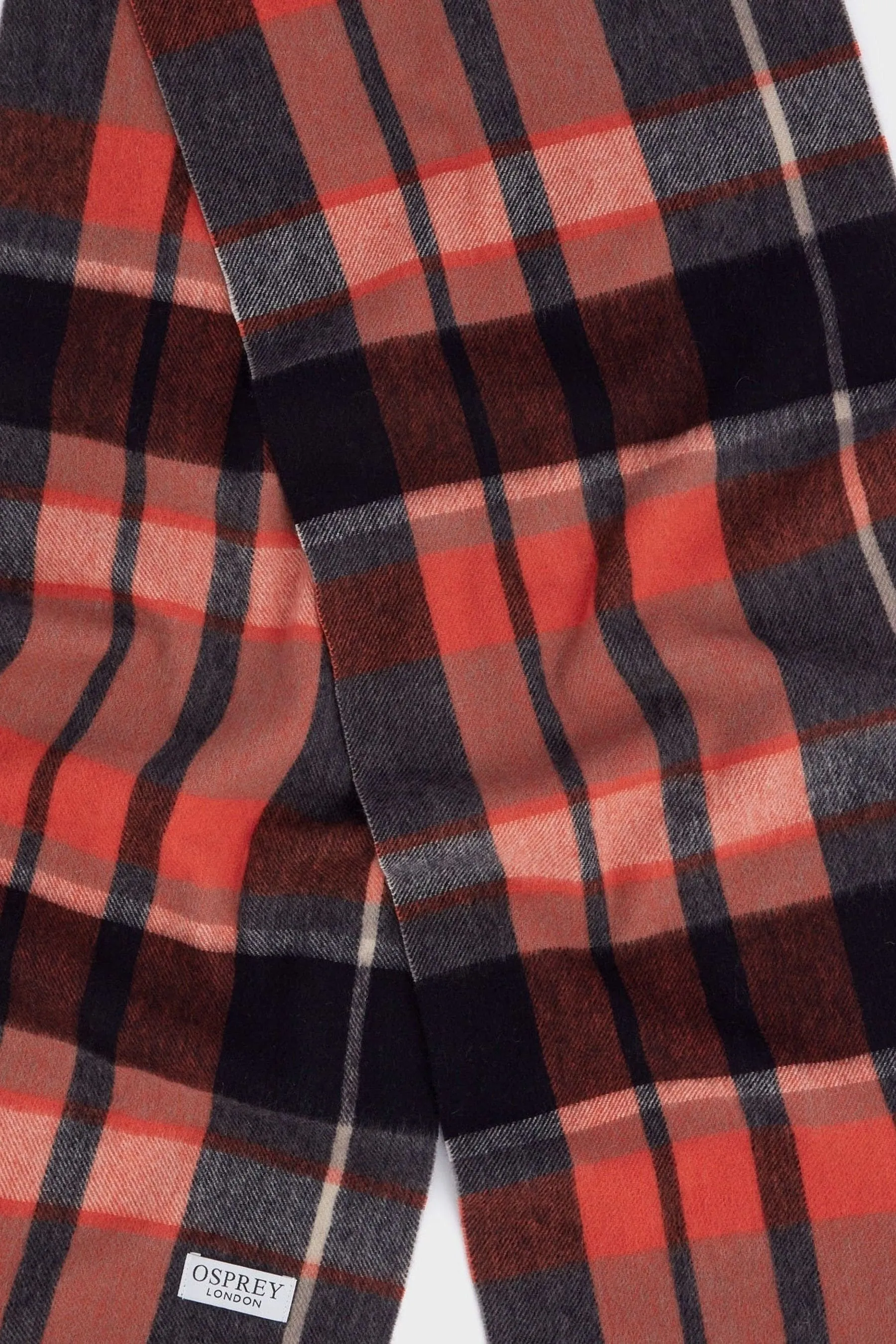 Osprey London Rosso - Skye - Sciarpa in cachemire