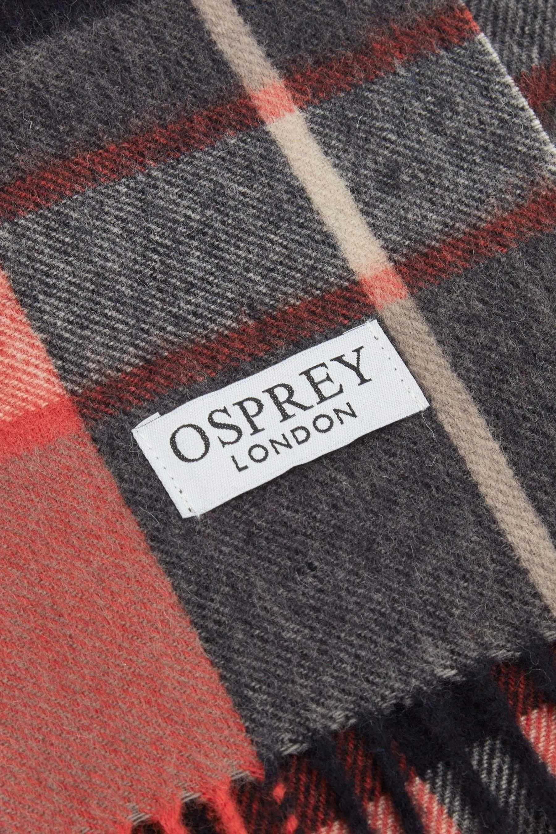 Osprey London Rosso - Skye - Sciarpa in cachemire