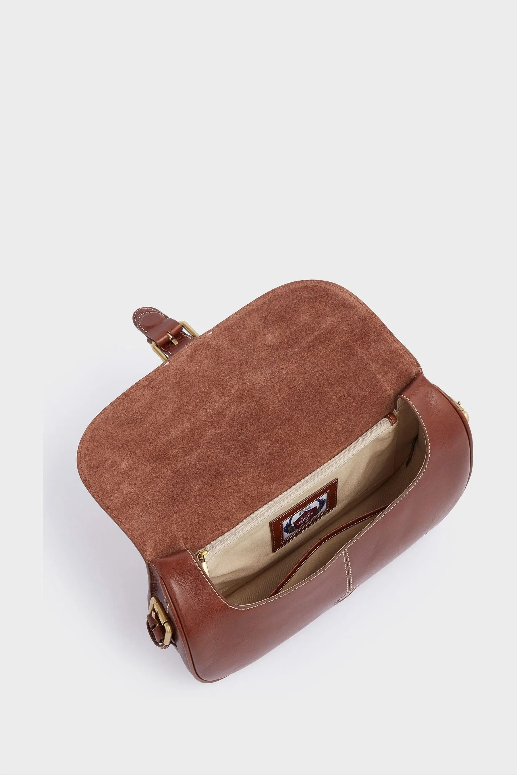 Osprey London The Hurlingham - Marrone a bisaccia in pelle italiana - Borsa