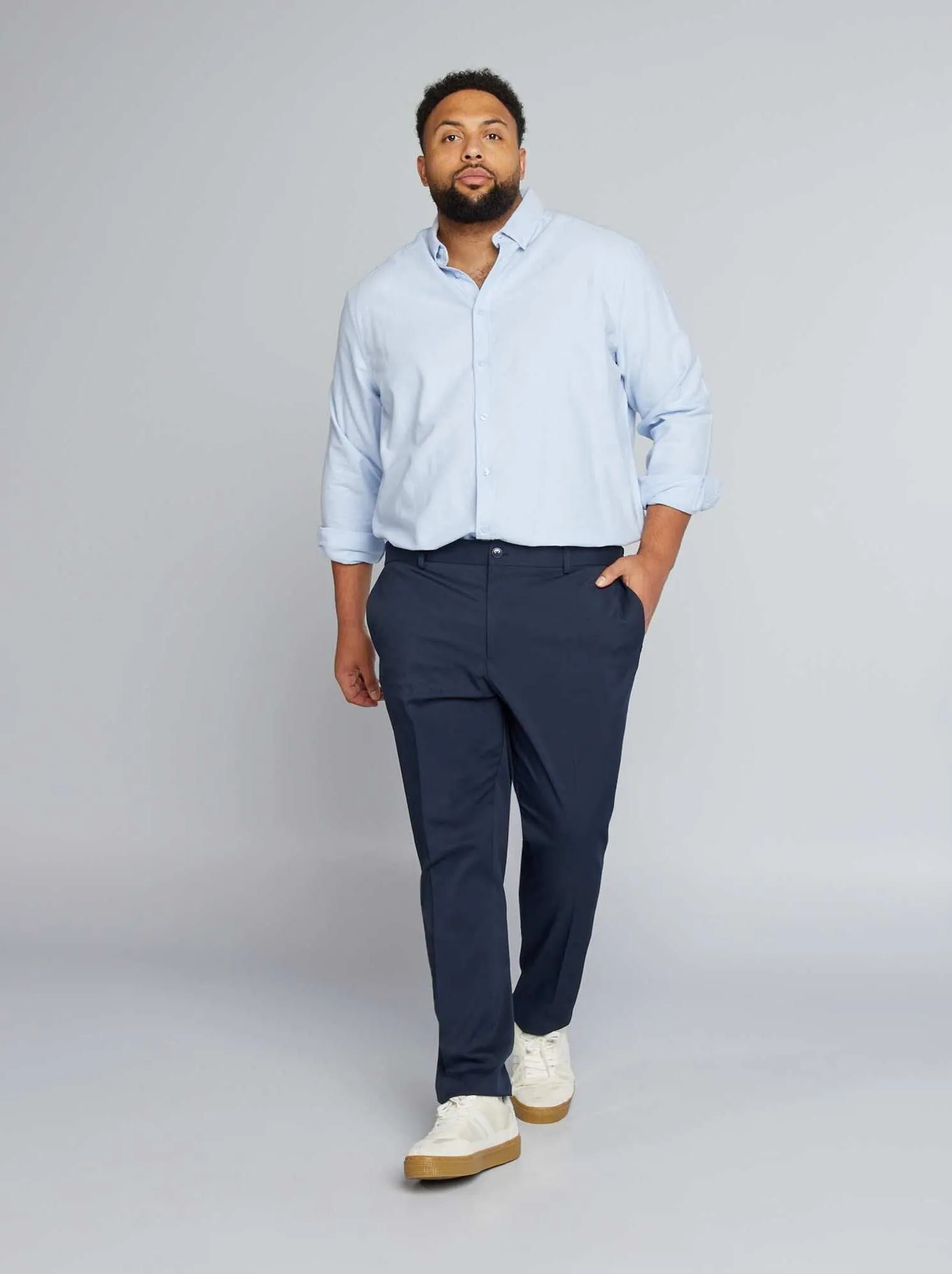 Pantaloni da completo slim - blu