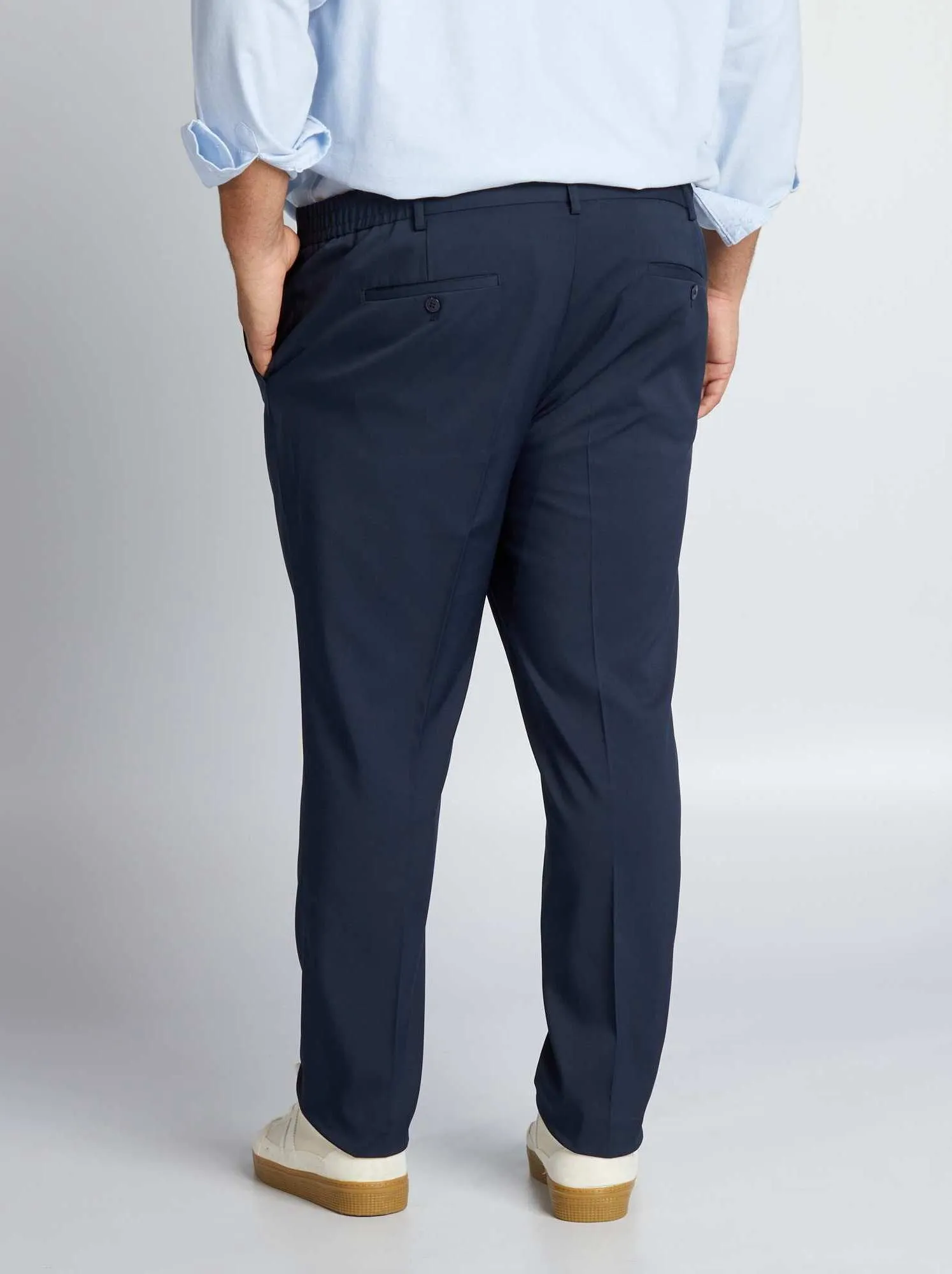 Pantaloni da completo slim - blu