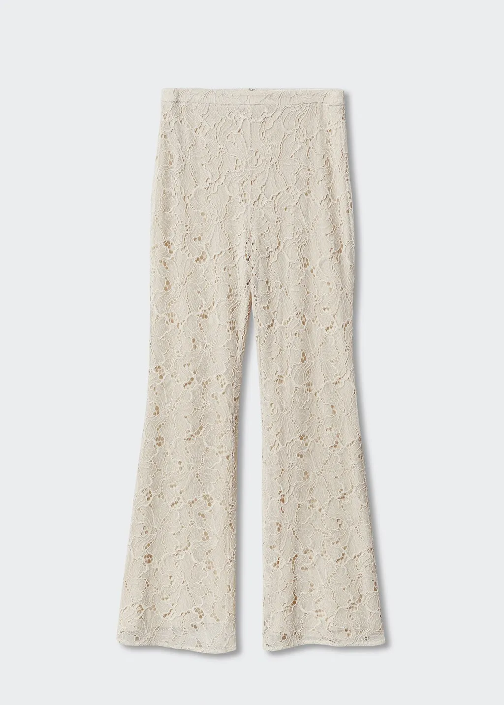 Pantaloni flare pizzo
