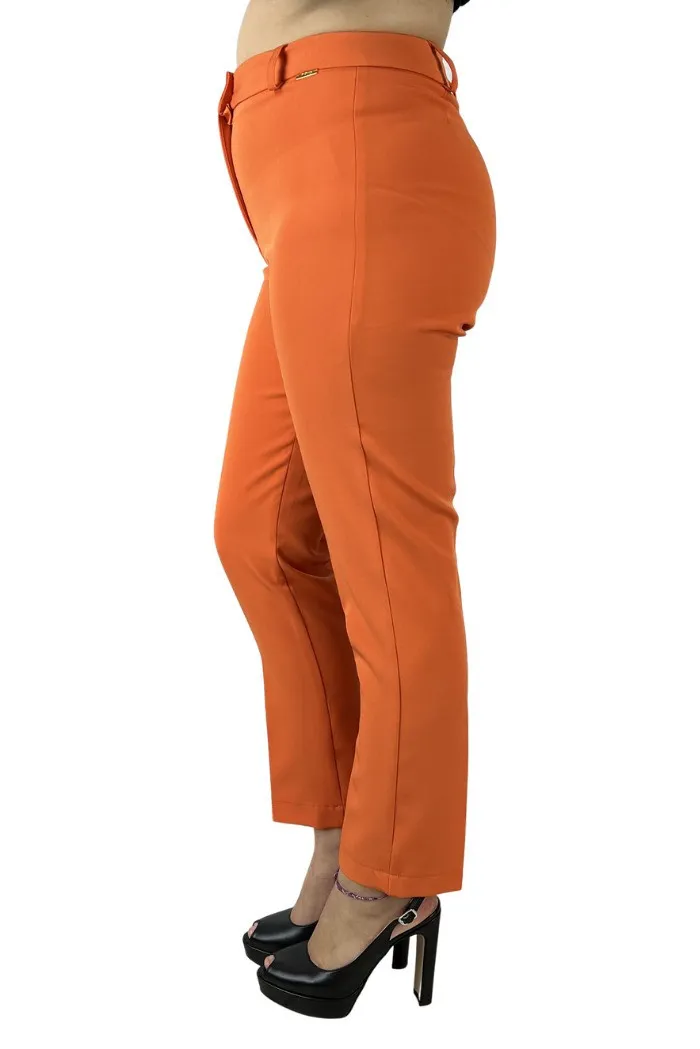 PDK pantaloni a vita alta cropped 055377