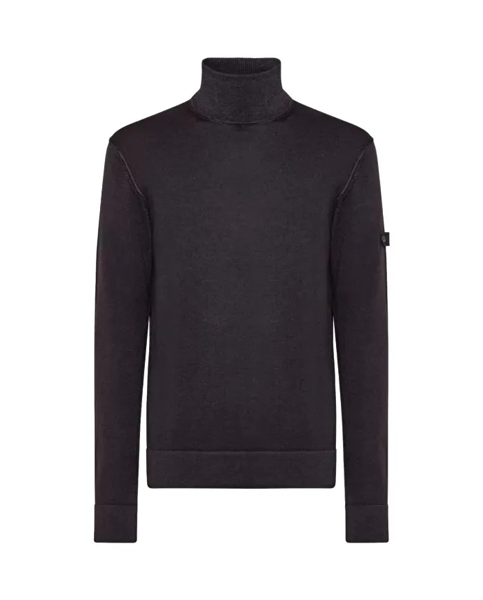 PEUTEREY Maglia Uomo Masum ACD A-ES Dolcevita Lana Slim Collo Alto Grigia 788 GRIGIO PIOMBO