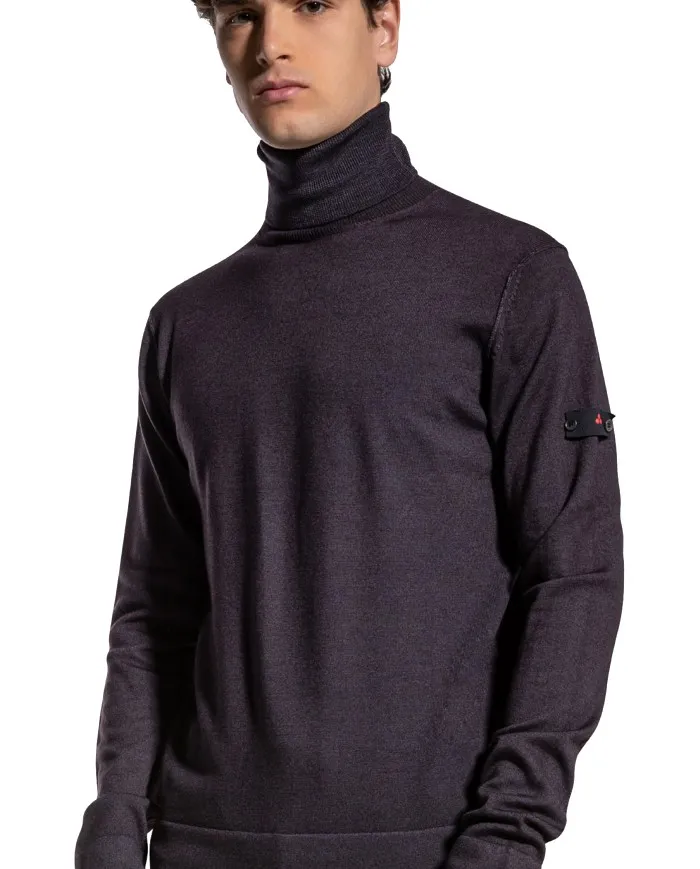 PEUTEREY Maglia Uomo Masum ACD A-ES Dolcevita Lana Slim Collo Alto Grigia 788 GRIGIO PIOMBO