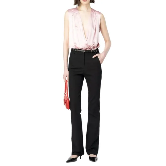 Pinko Body Incrociato In Seta Rosa
