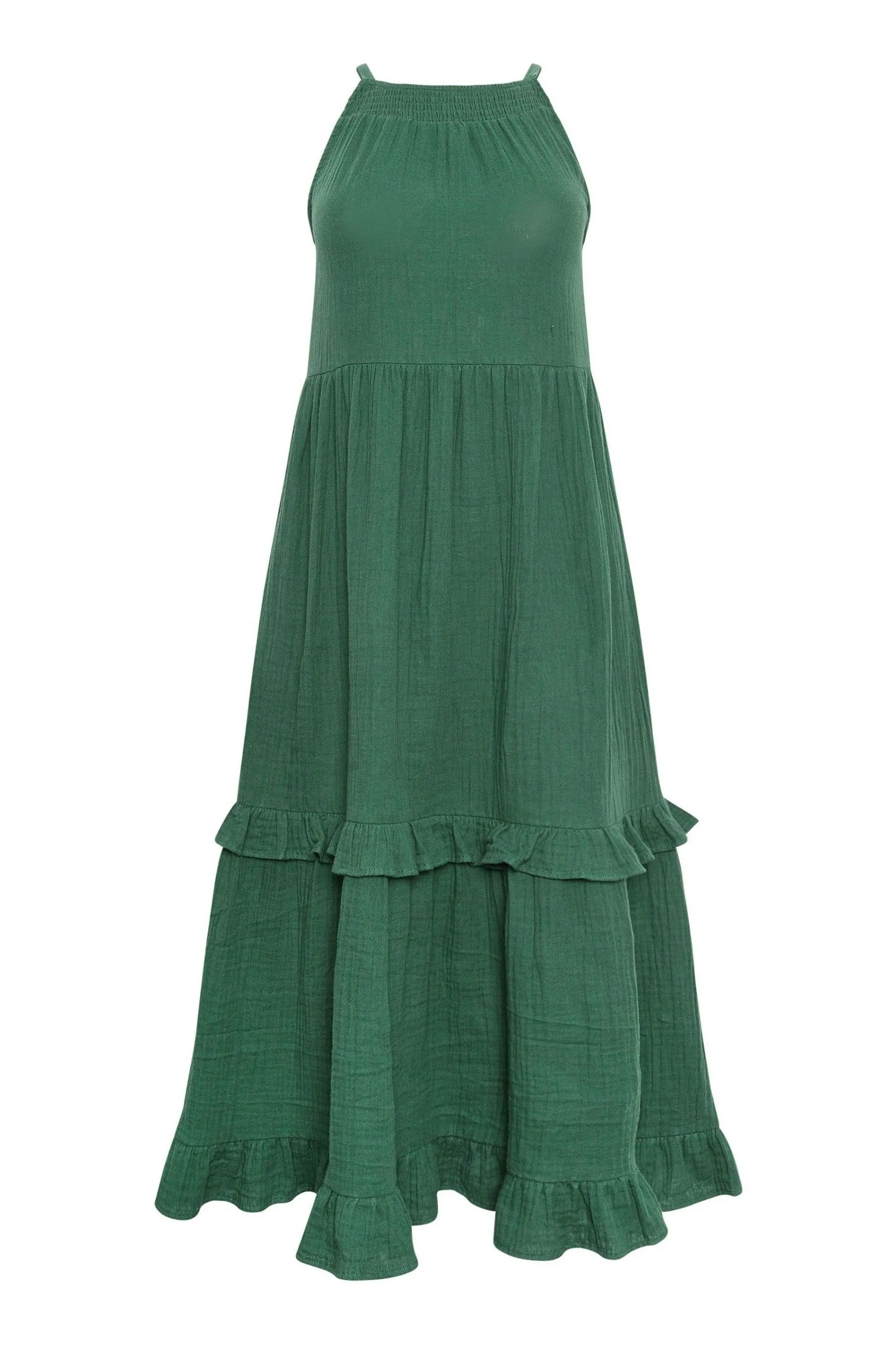 PixieGirl Petite con scollo all'americana - Abito maxi a balze