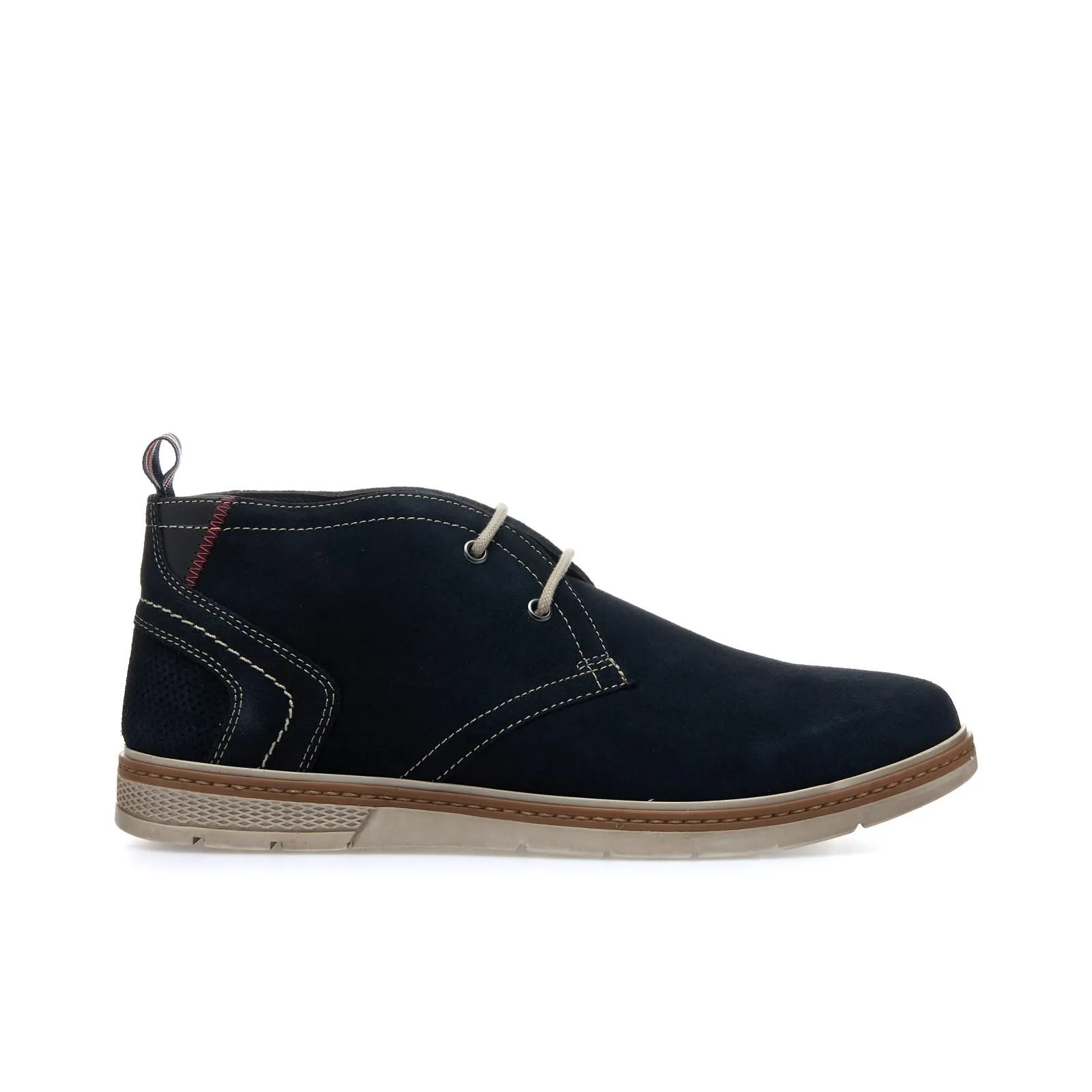 Polacchini blu in pelle scamosciata