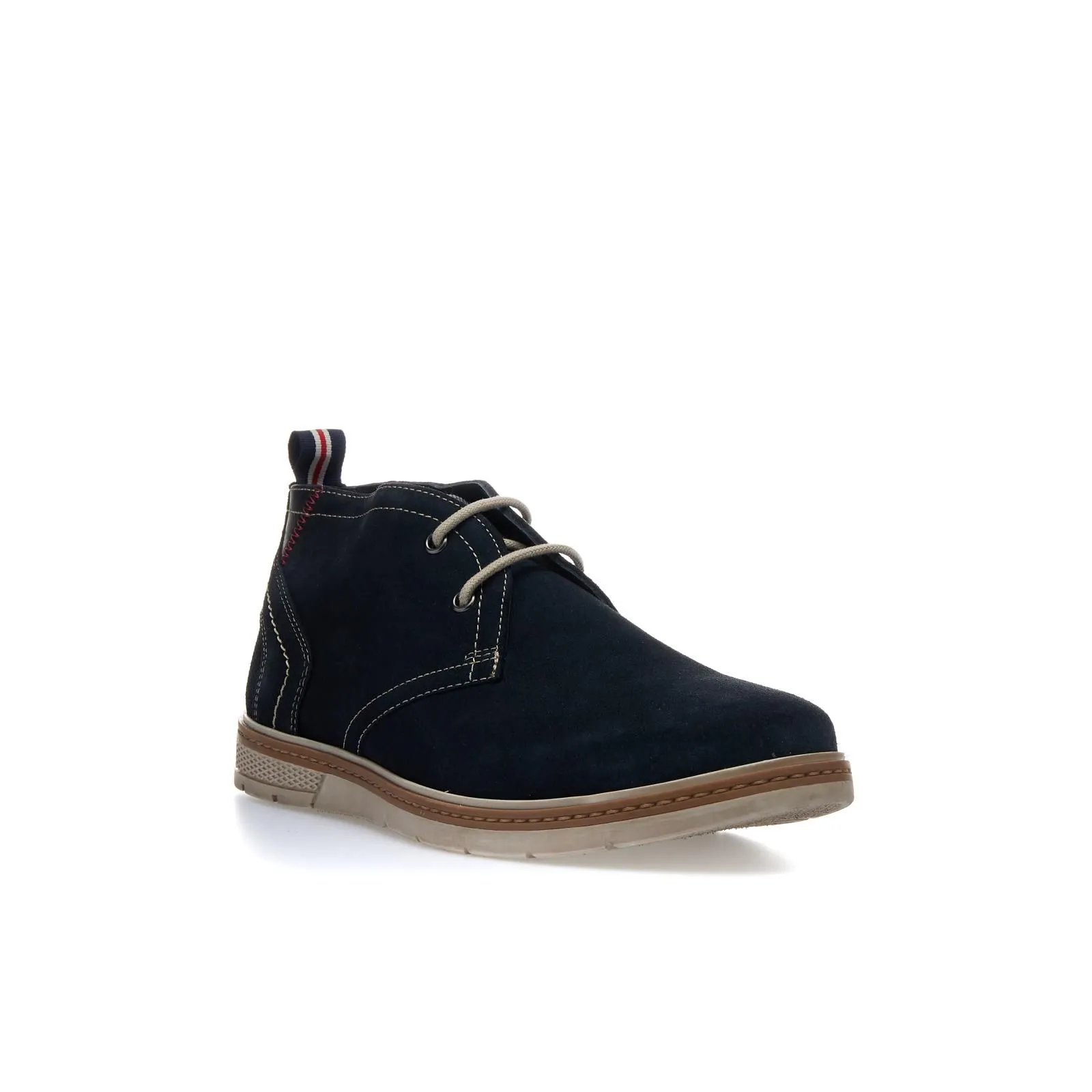 Polacchini blu in pelle scamosciata