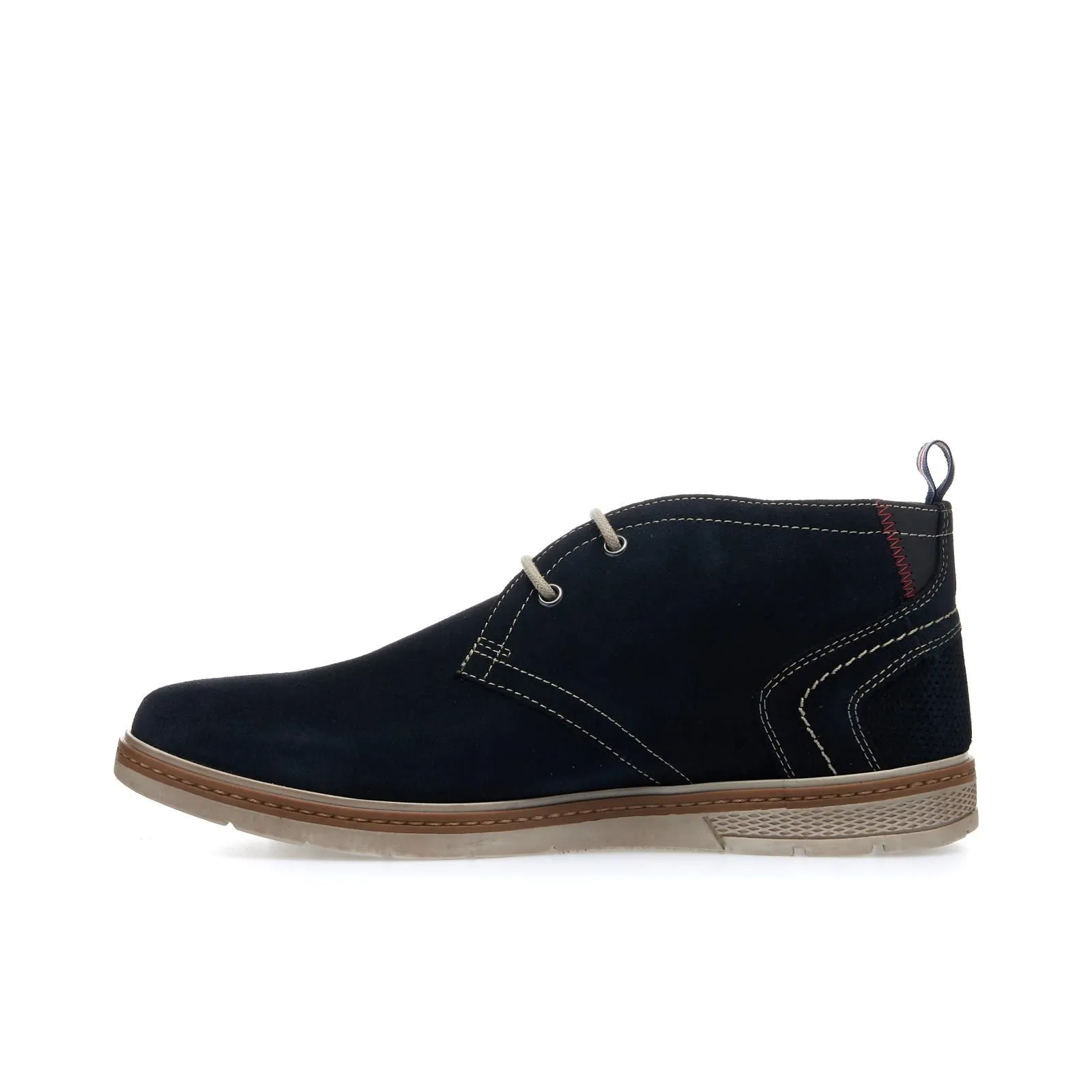 Polacchini blu in pelle scamosciata