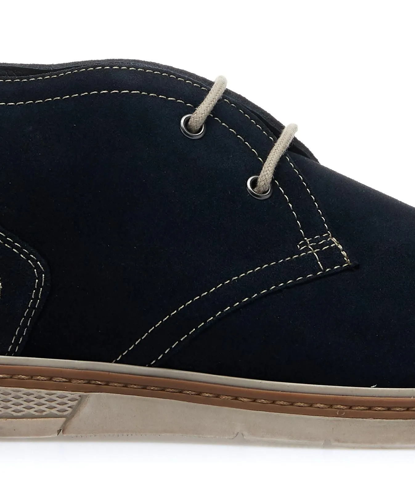 Polacchini blu in pelle scamosciata