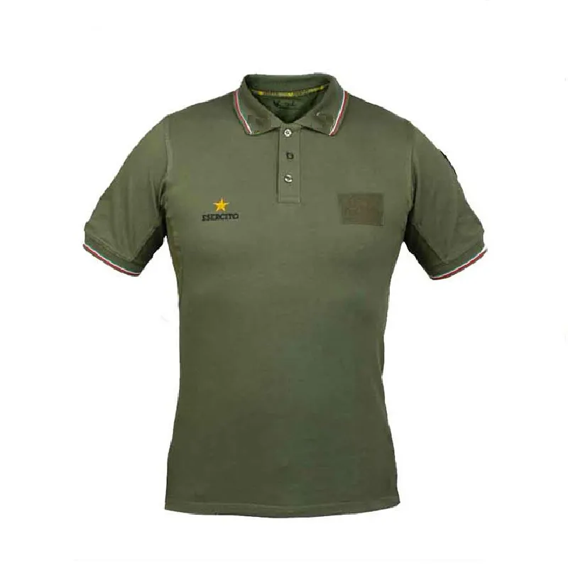 Polo Esercito verde militare
