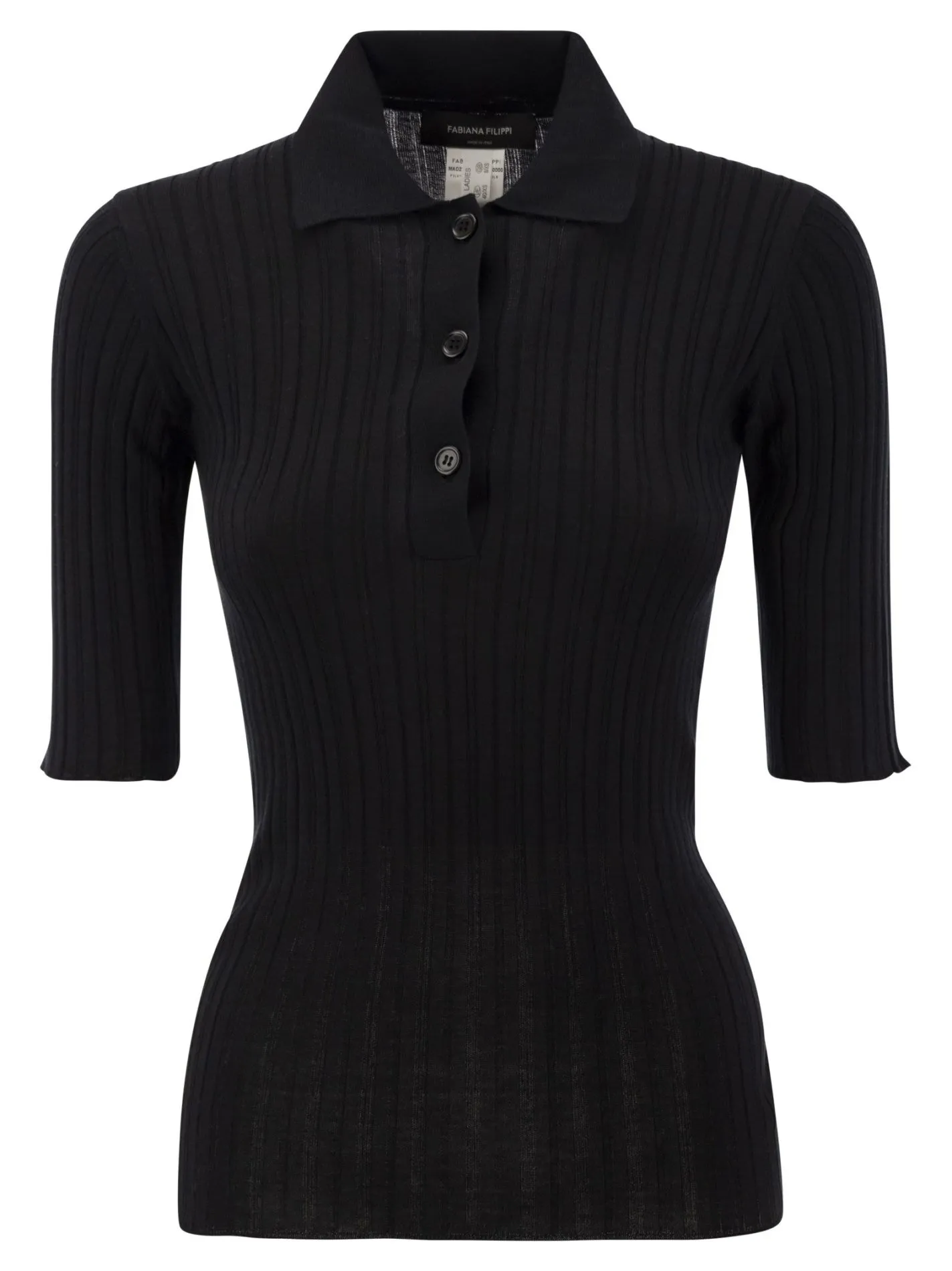 Polo in misto seta e cotone