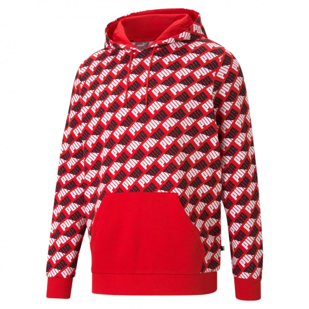 PUMA - AOP Hoodie High Risk Red - 588154-11