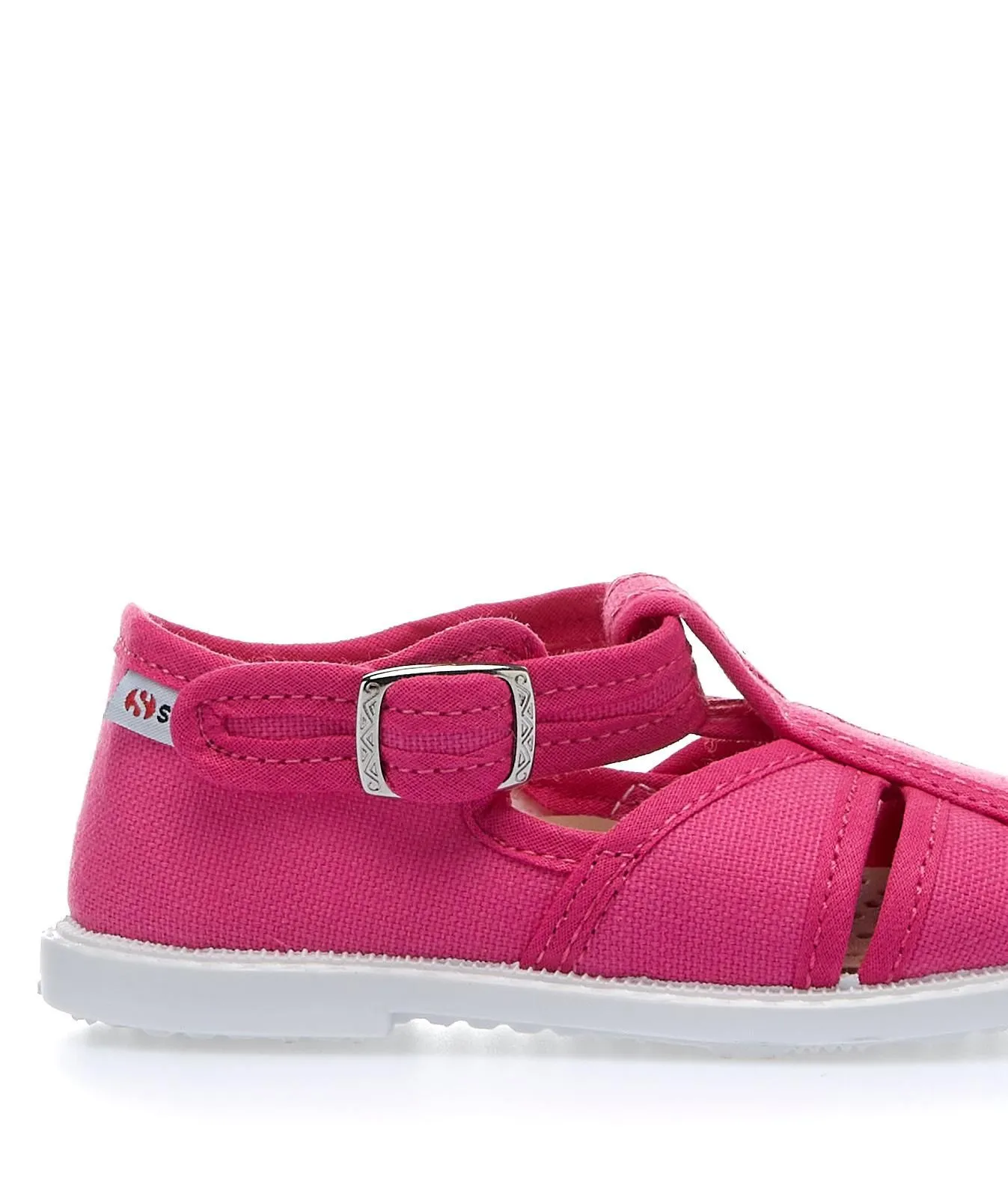 Sandali fucsia bimba in tessuto