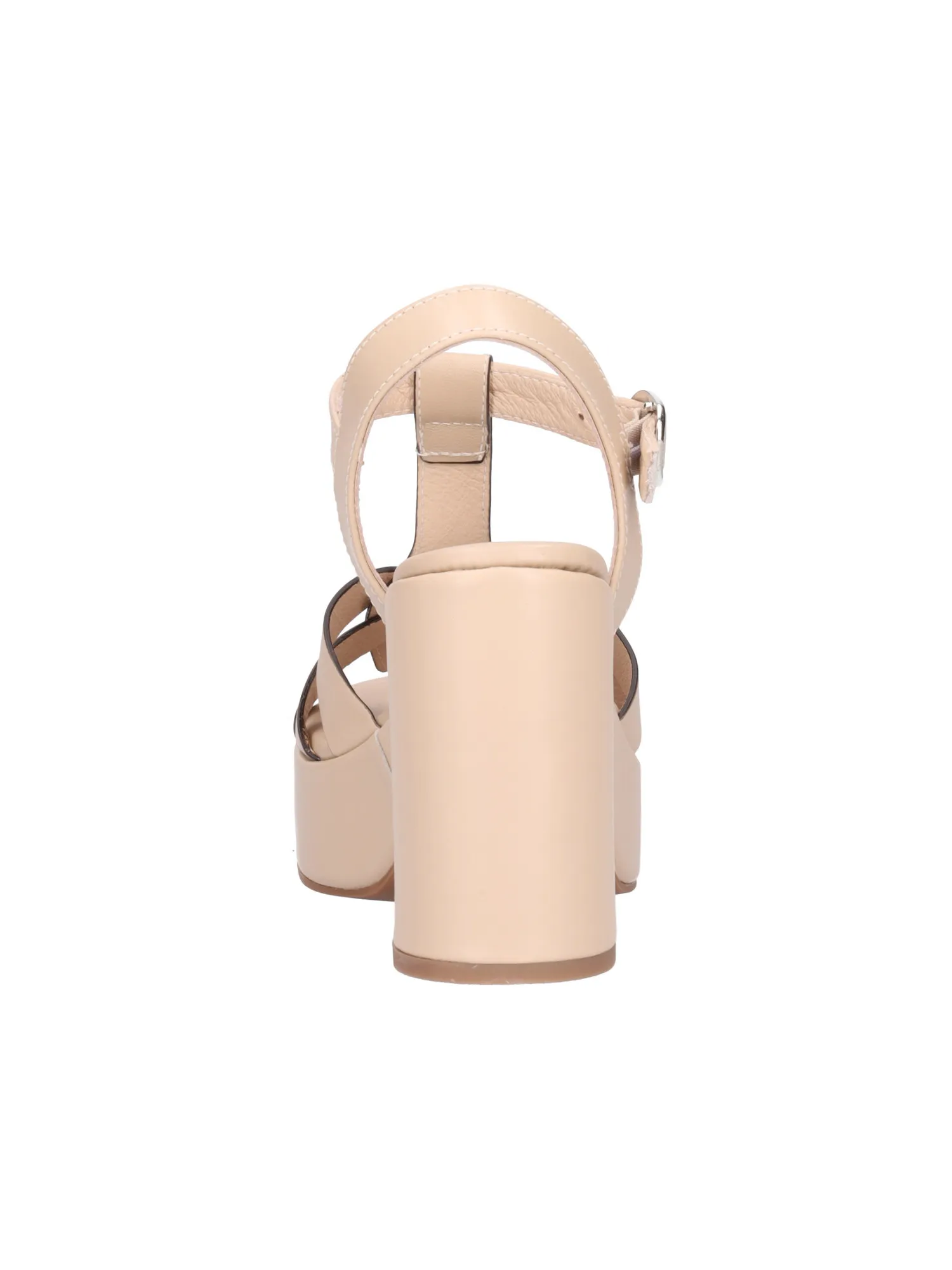 Sandalo con tacco largo Nero Giardini da donna beige