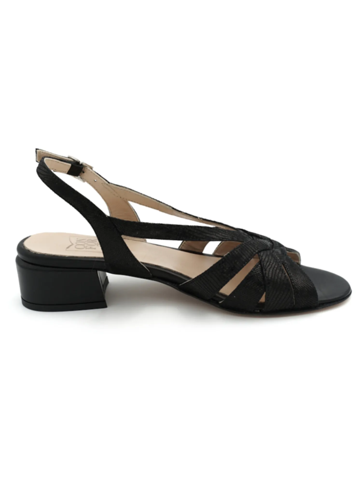 Sandalo Confort donna nero